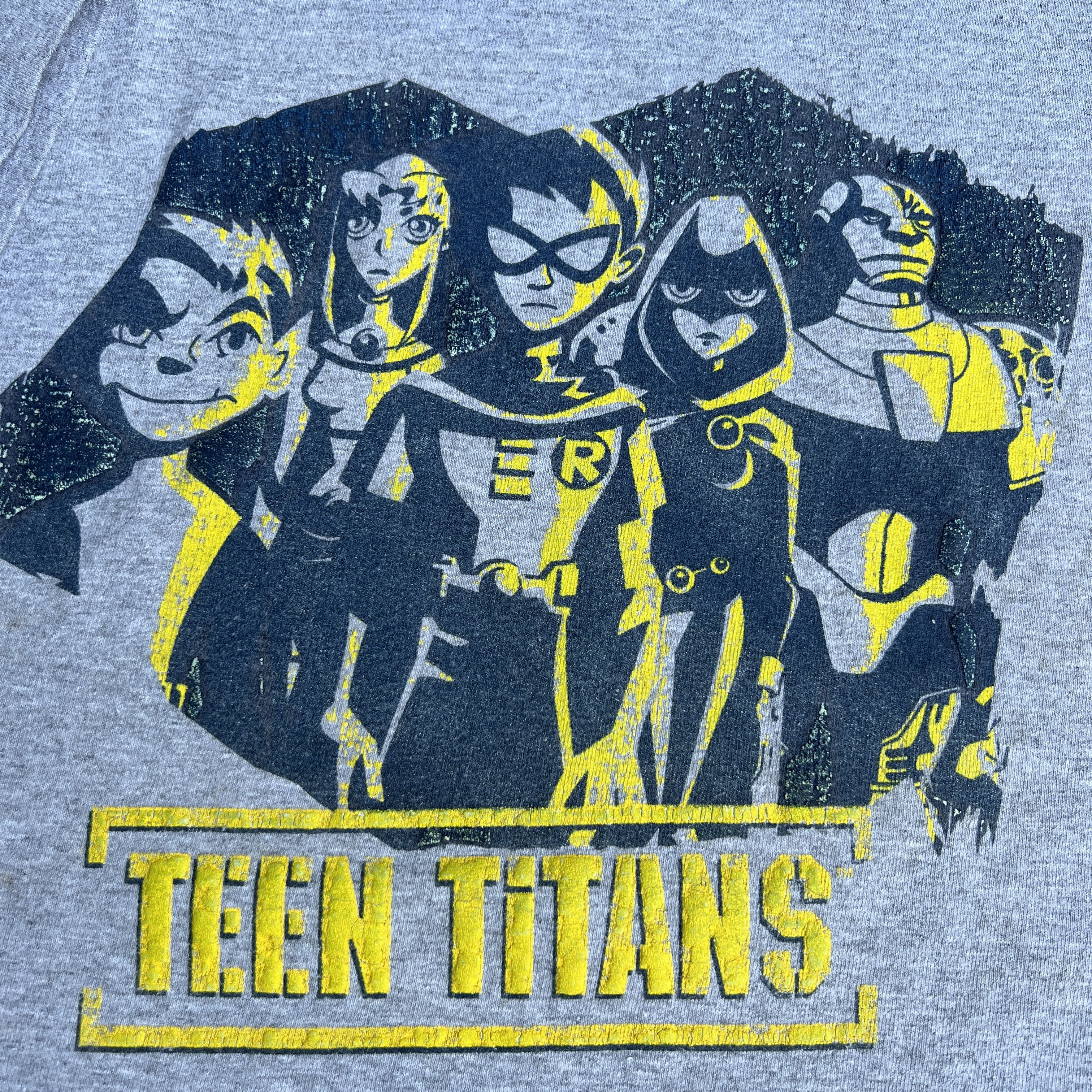 Cartoon Network × DC Comics × Vintage Vintage 2005 Teen Titans TV series Promo Tee Robin Cyborg Size US XL / EU 56 / 4 - 3 Thumbnail