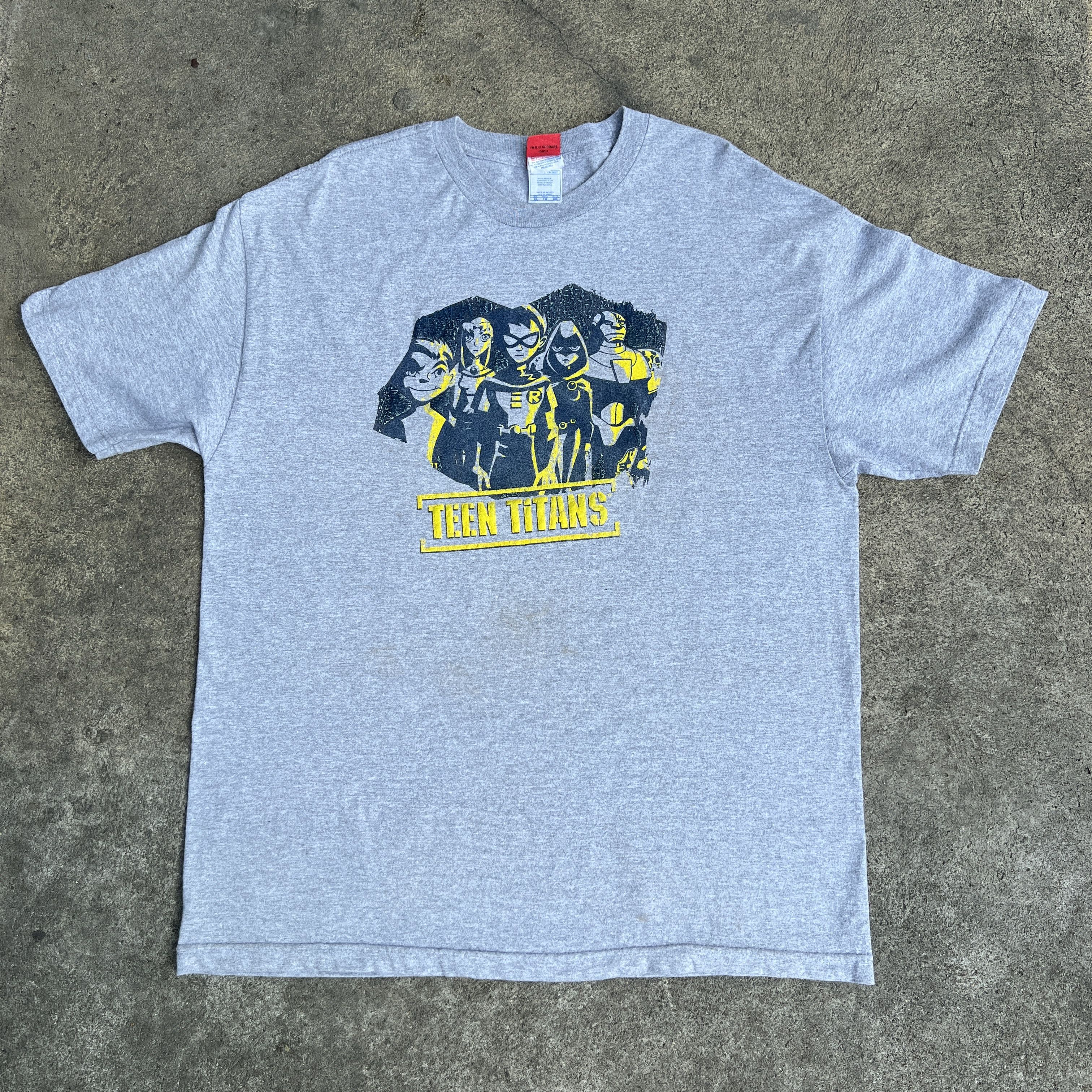 Cartoon Network × DC Comics × Vintage Vintage 2005 Teen Titans TV series Promo Tee Robin Cyborg Size US XL / EU 56 / 4 - 2 Thumbnail