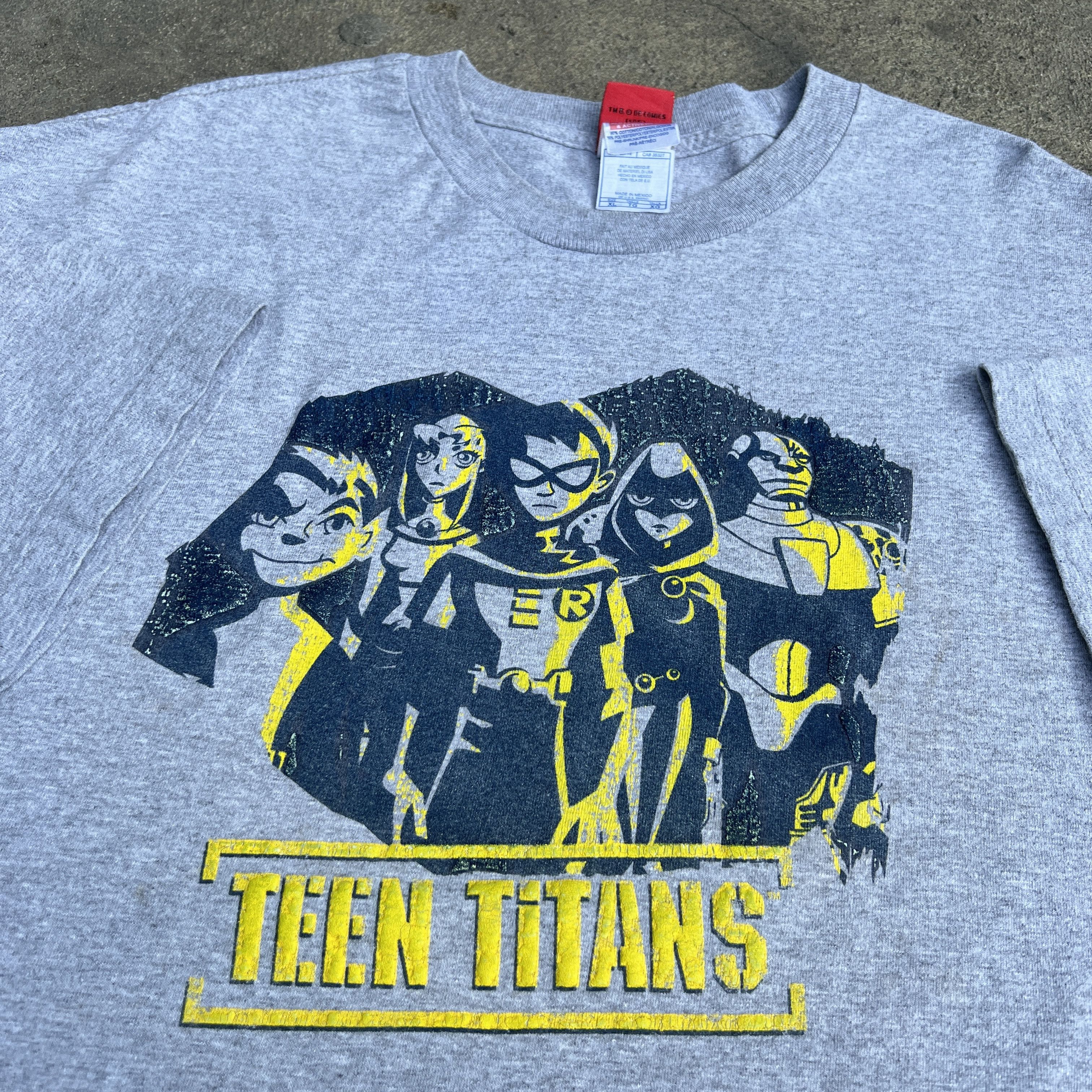 Cartoon Network × DC Comics × Vintage Vintage 2005 Teen Titans TV series Promo Tee Robin Cyborg Size US XL / EU 56 / 4 - 1 Thumbnail