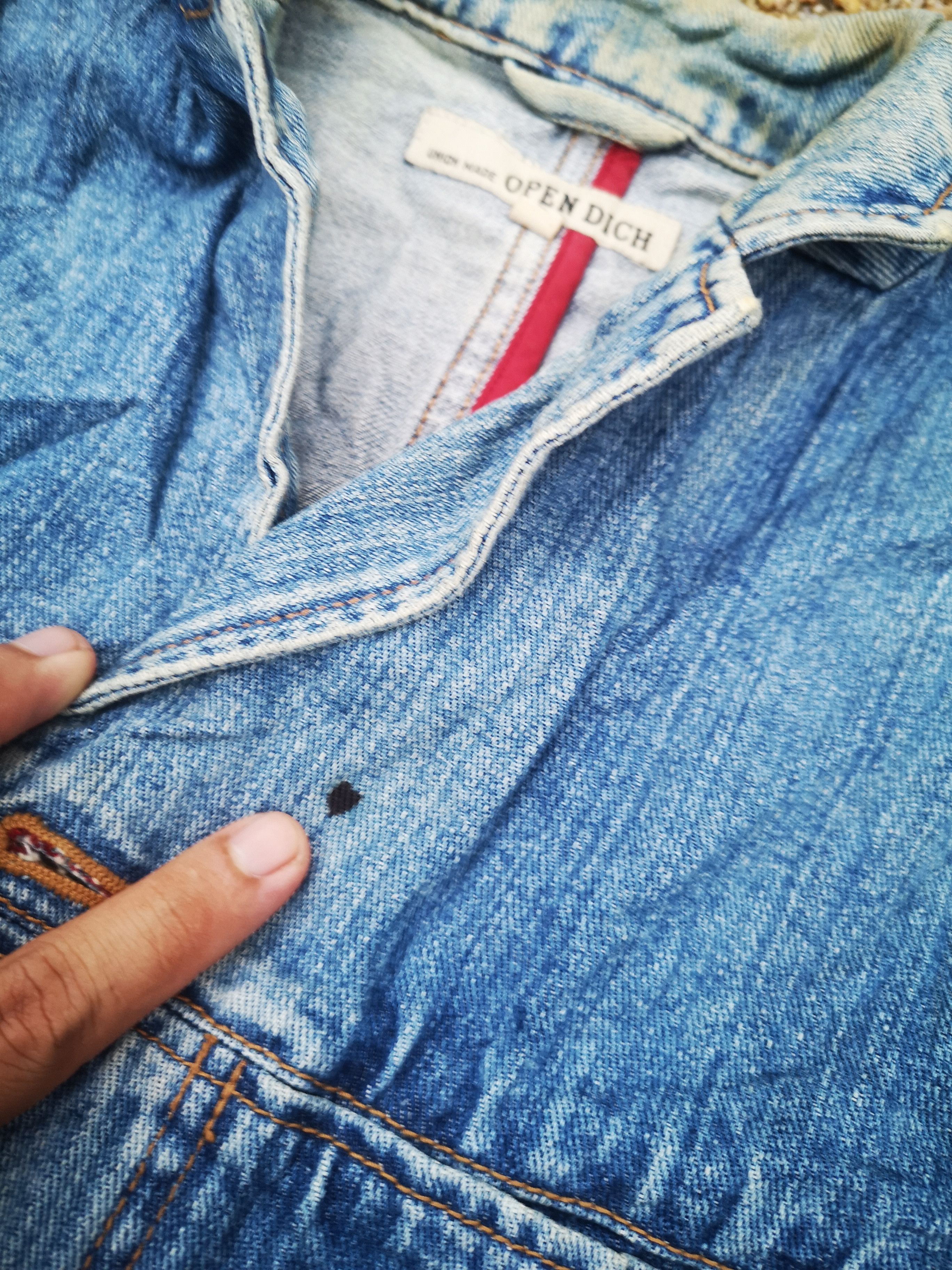 Japanese Brand Open Dich Denim Jacket Size US L / EU 52-54 / 3 - 14 Thumbnail