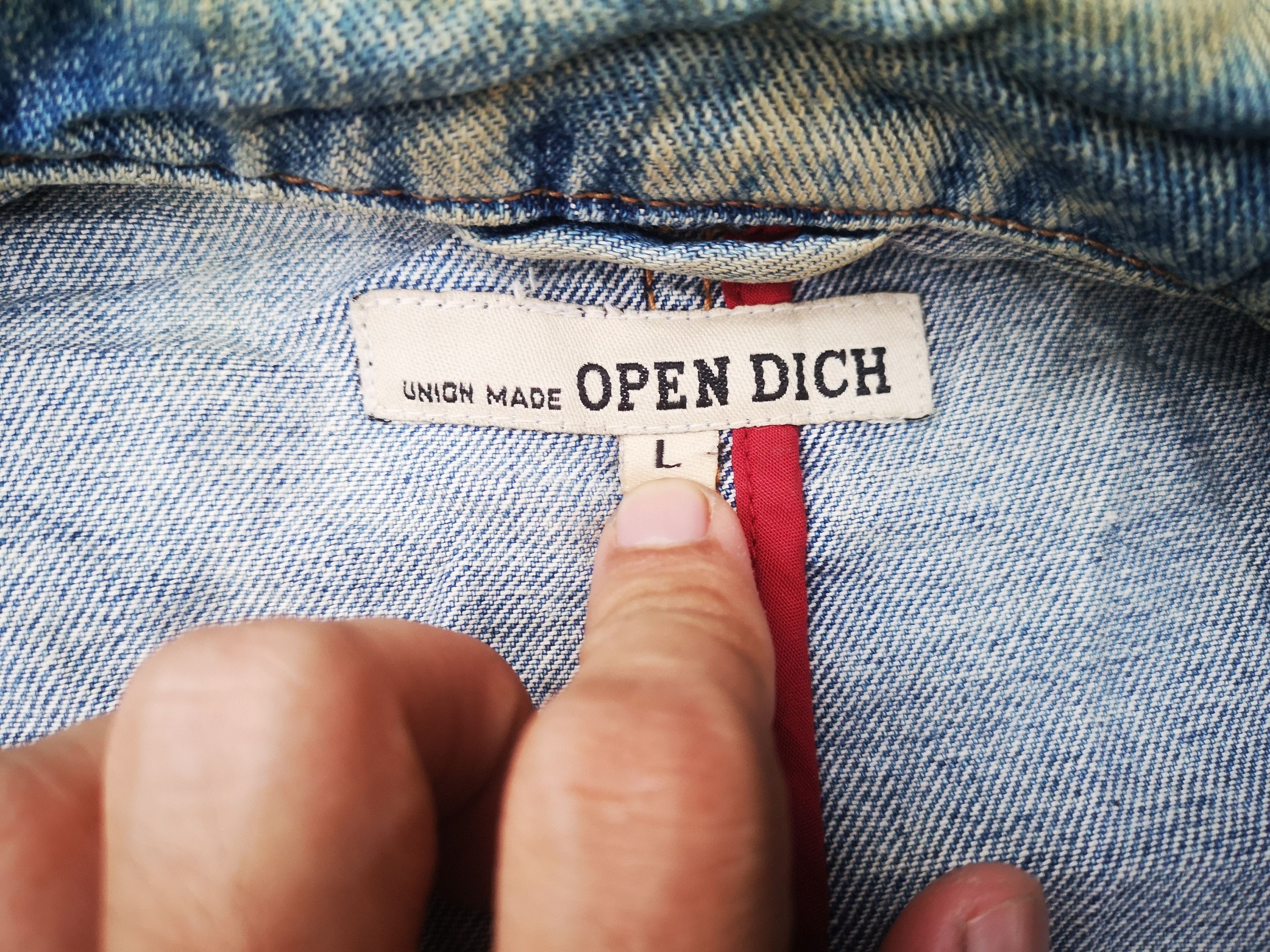 Japanese Brand Open Dich Denim Jacket Size US L / EU 52-54 / 3 - 13 Thumbnail