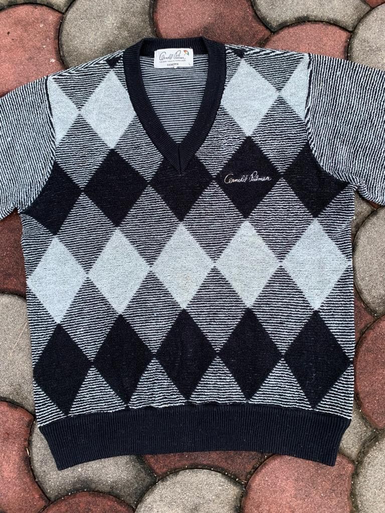 Japanese Brand × Palmer Trading Company × Vintage Vintage Arnold Palmer V Neck wool sweatshirt Size US L / EU 52-54 / 3 - 5 Thumbnail
