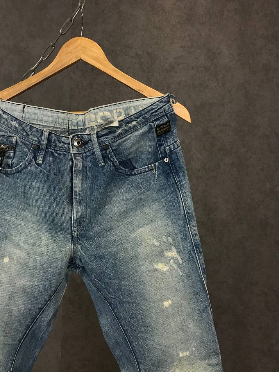 G-Star G Star Raw distressed denim jeans Size US 30 / EU 46 - 2 Thumbnail