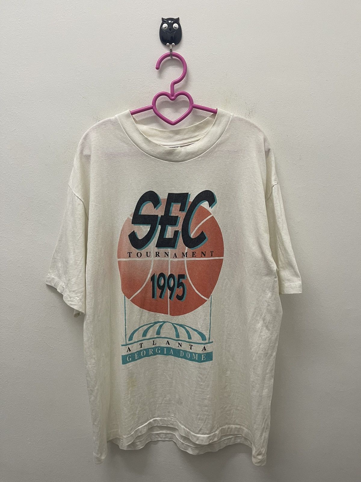 image of Made In USA x NBA Vintage Sec Tournament 1995 Atlanta Single Stitch in White, Men's (Size Large)