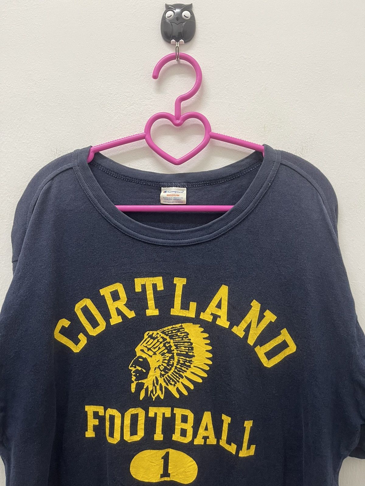 Champion Rare Vintage CHAMPION Cortland Football 1 Spell Out Big Logo Size US M / EU 48-50 / 2 - 2 Thumbnail