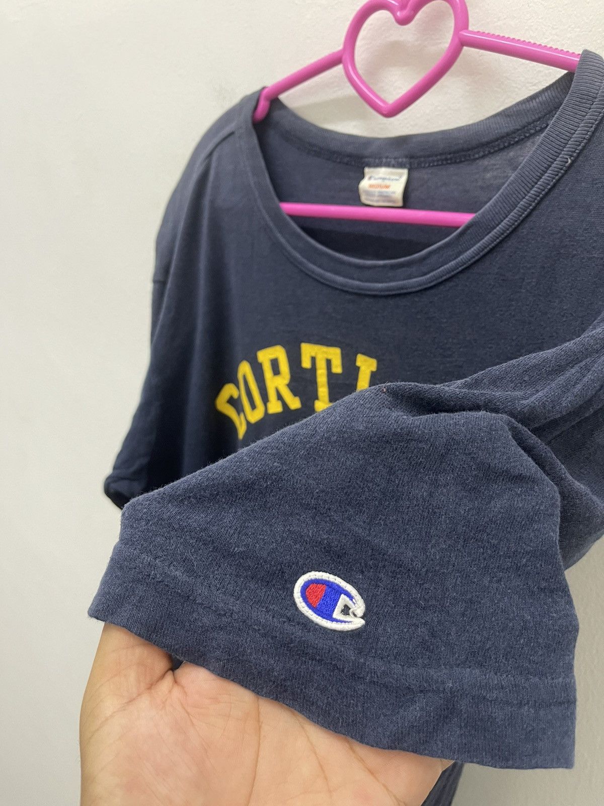 Champion Rare Vintage CHAMPION Cortland Football 1 Spell Out Big Logo Size US M / EU 48-50 / 2 - 3 Thumbnail