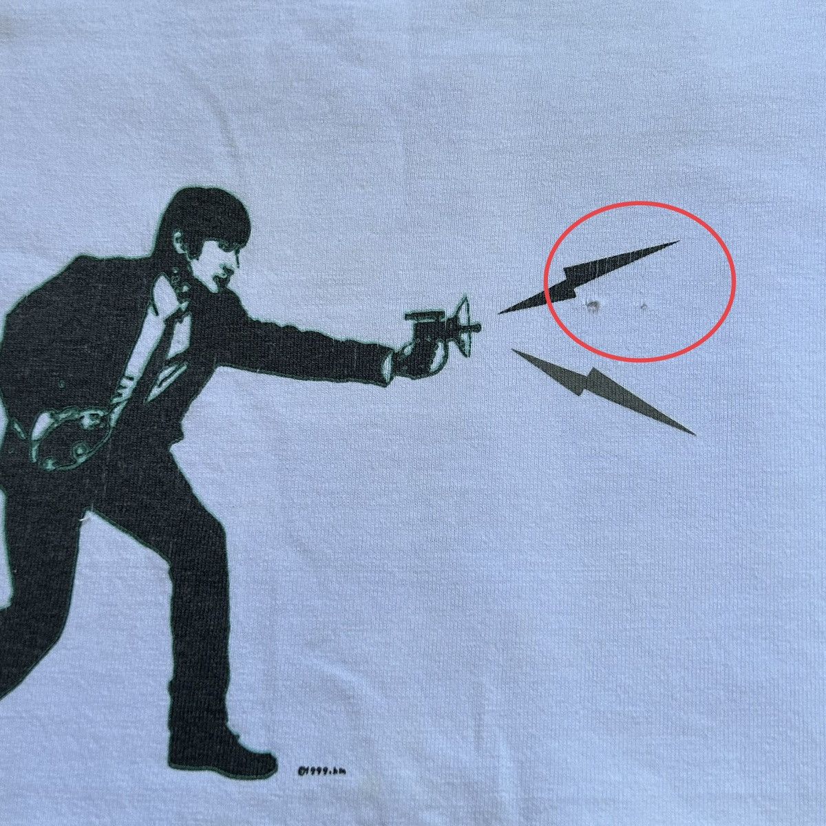 Bape Bape 1999 x Kan Takagi Ray Gun Pixelated Logo Tee Size US S / EU 44-46 / 1 - 6 Thumbnail
