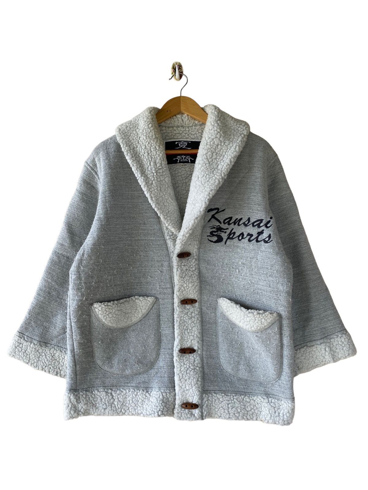 Kansai Yamamoto 🔥SALE🔥KANSAI SPORTS SHERLING FLEECE JACKET Size US L / EU 52-54 / 3 - 1 Thumbnail