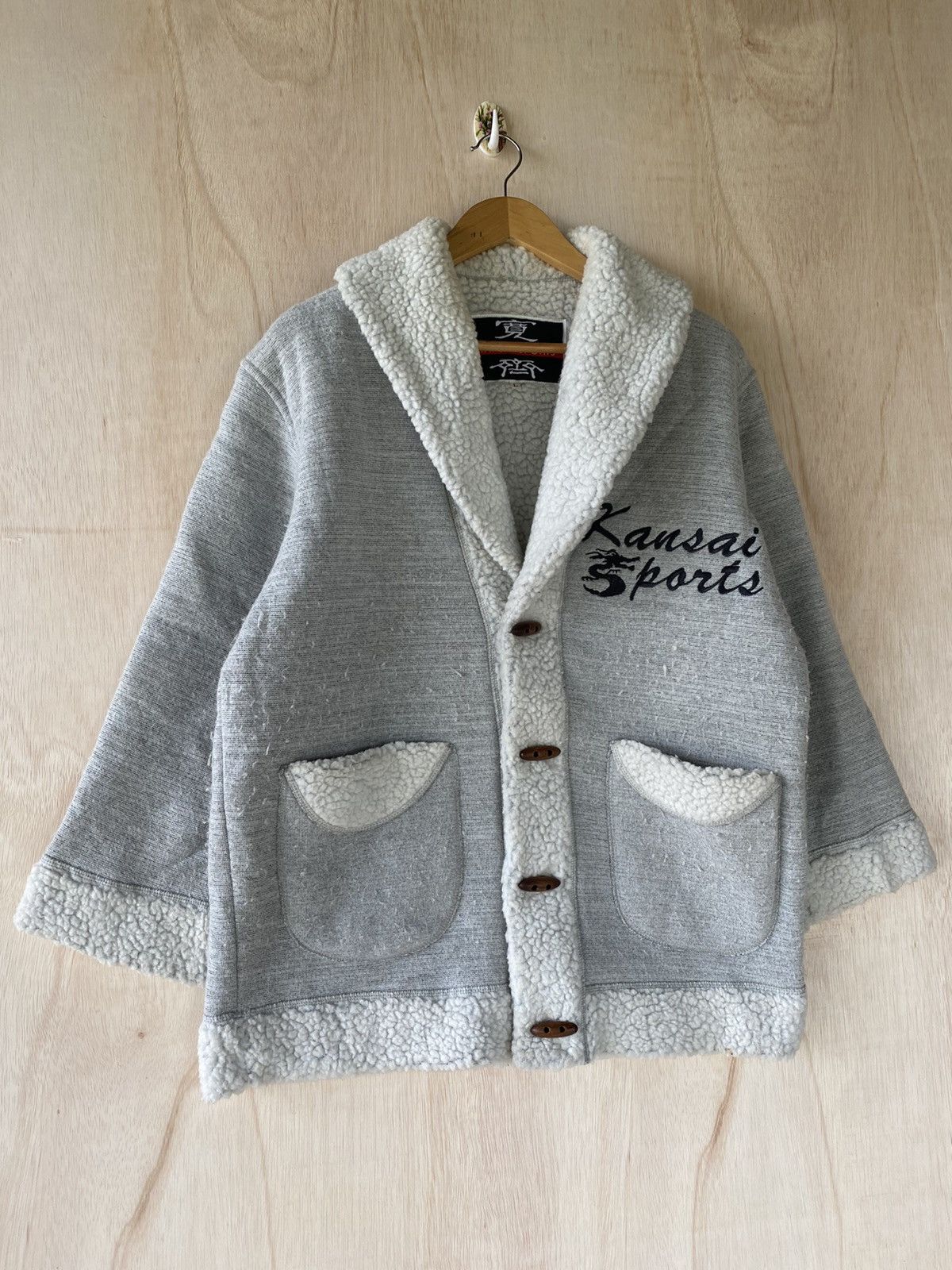 Kansai Yamamoto 🔥SALE🔥KANSAI SPORTS SHERLING FLEECE JACKET Size US L / EU 52-54 / 3 - 5 Thumbnail