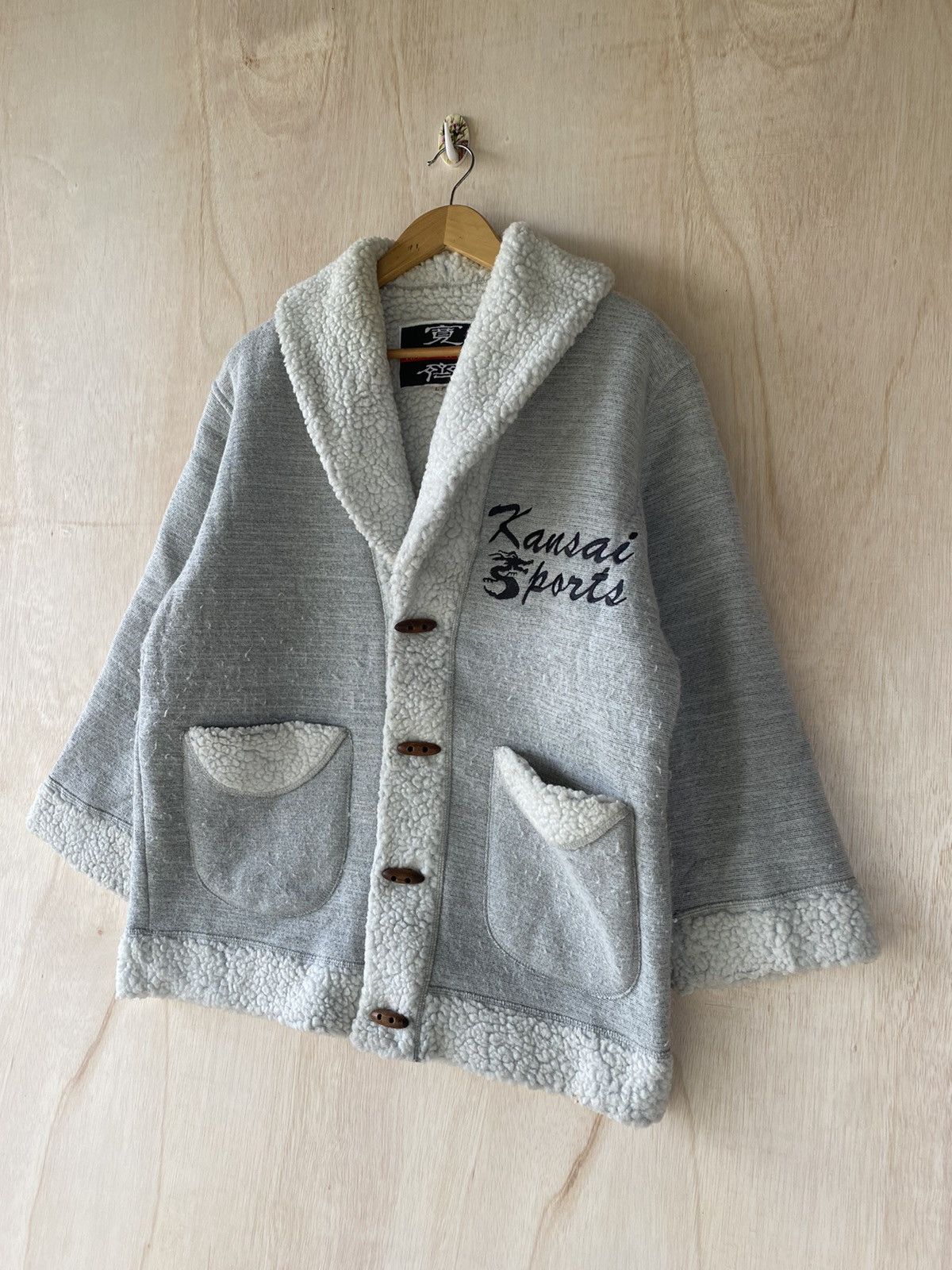 Kansai Yamamoto 🔥SALE🔥KANSAI SPORTS SHERLING FLEECE JACKET Size US L / EU 52-54 / 3 - 3 Thumbnail