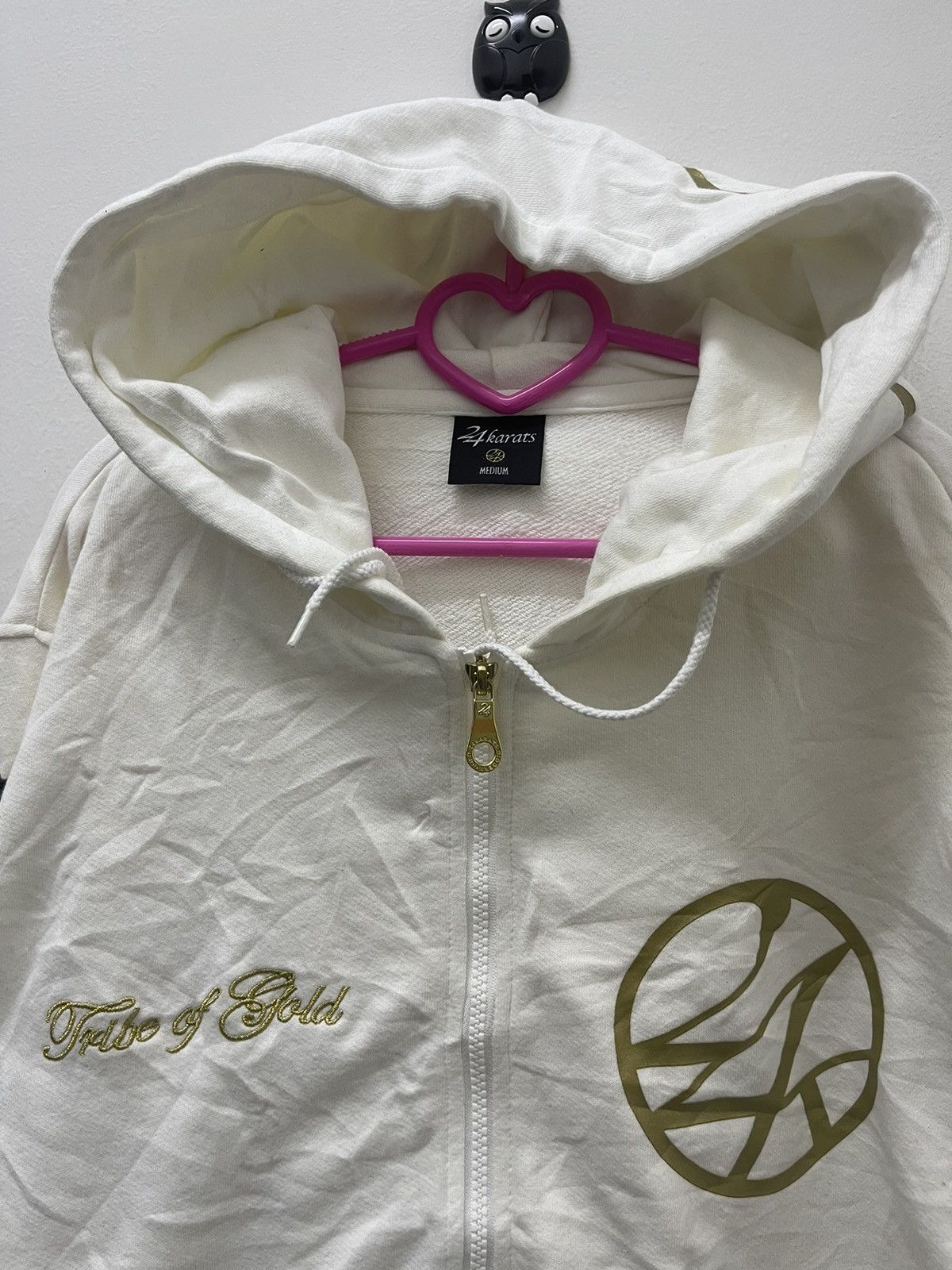 Japanese Brand Rare Vintage 24 KARATS Spell Out Big Logo Hoodie Size US M / EU 48-50 / 2 - 5 Thumbnail