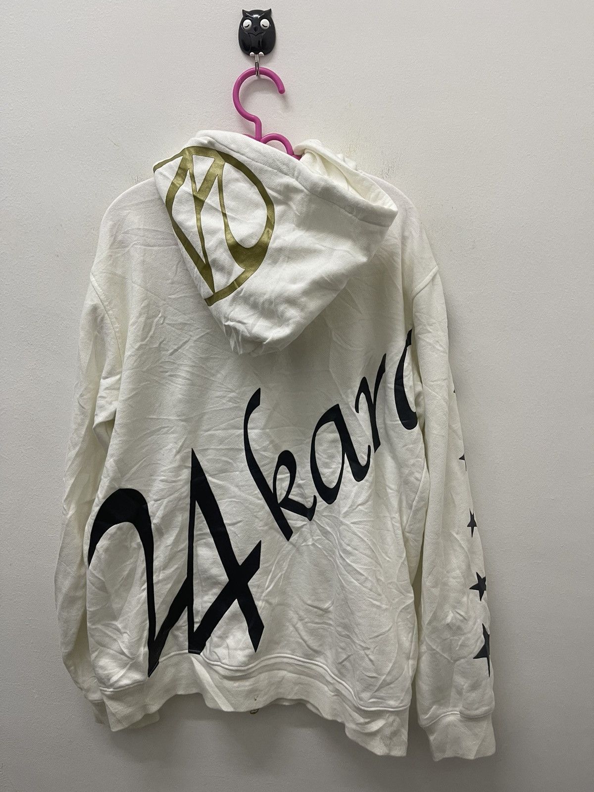 Japanese Brand Rare Vintage 24 KARATS Spell Out Big Logo Hoodie Size US M / EU 48-50 / 2 - 1 Thumbnail