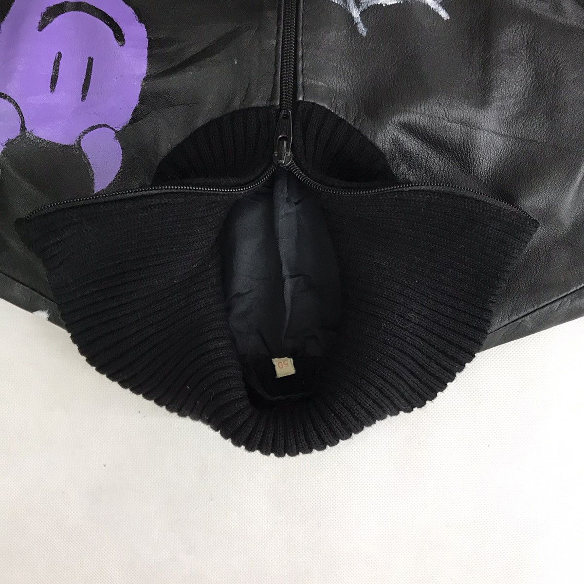 Vintage 🔥BINEFAR LEATHER KNIT ART CUSTOM SPIDER DEVIL JACKET Size US M / EU 48-50 / 2 - 16 Thumbnail
