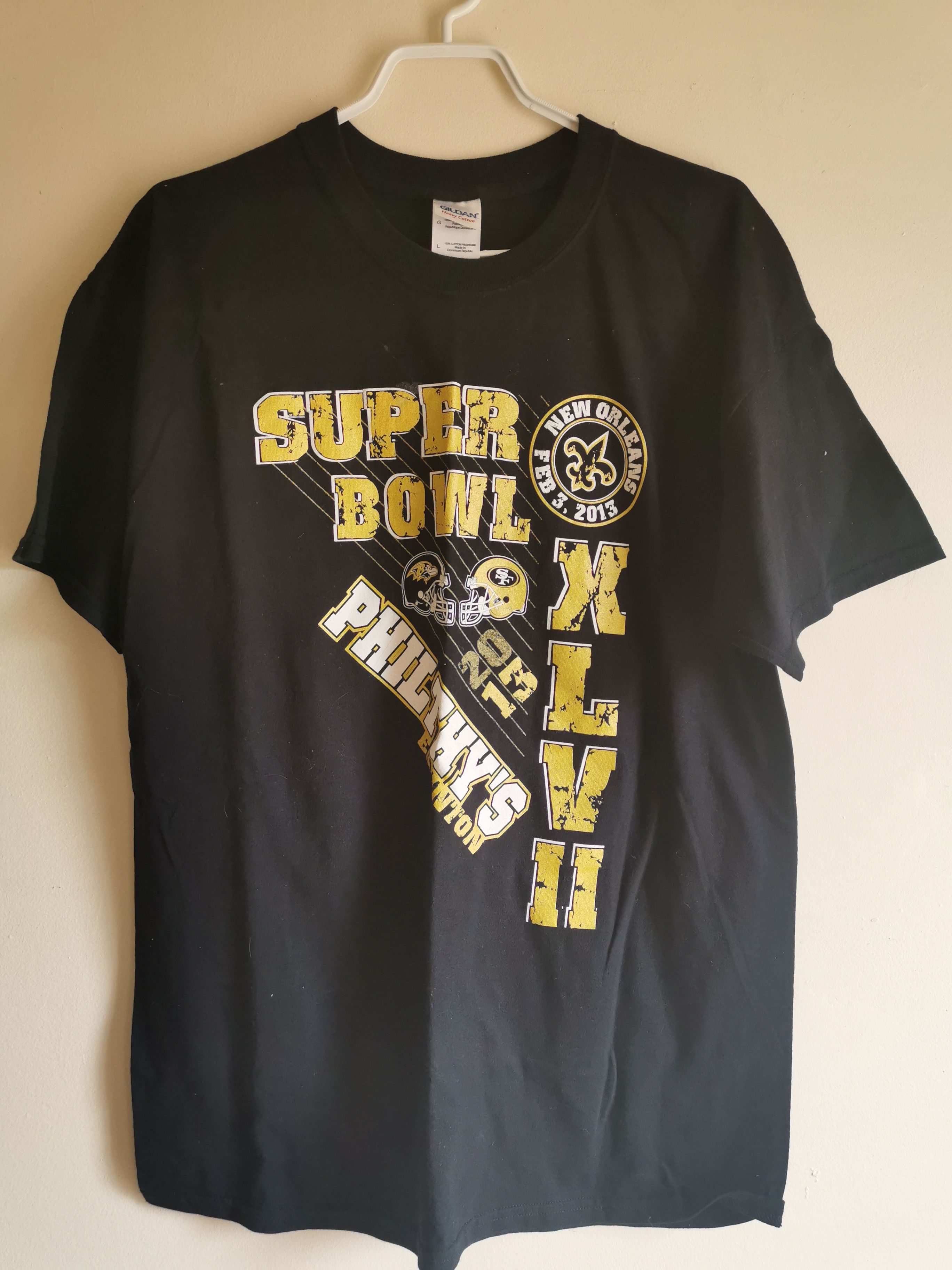 Gildan Superbowl 2013 shirt/tee/t Size US L / EU 52-54 / 3 - 1 Thumbnail