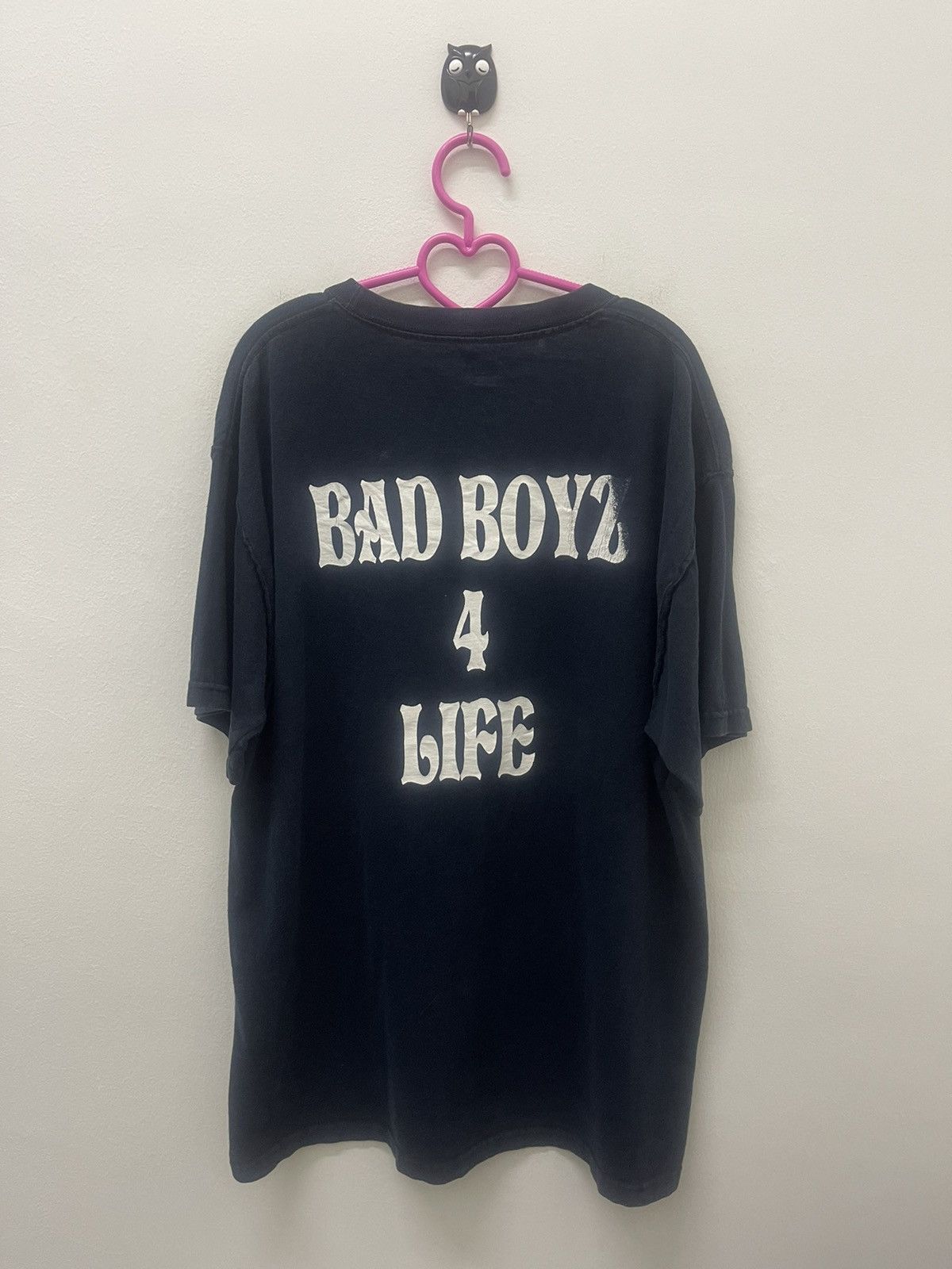 image of Made In USA x Movie Vintage Police Bad Boyz 4 Life Tee in Black, Men's (Size Large)