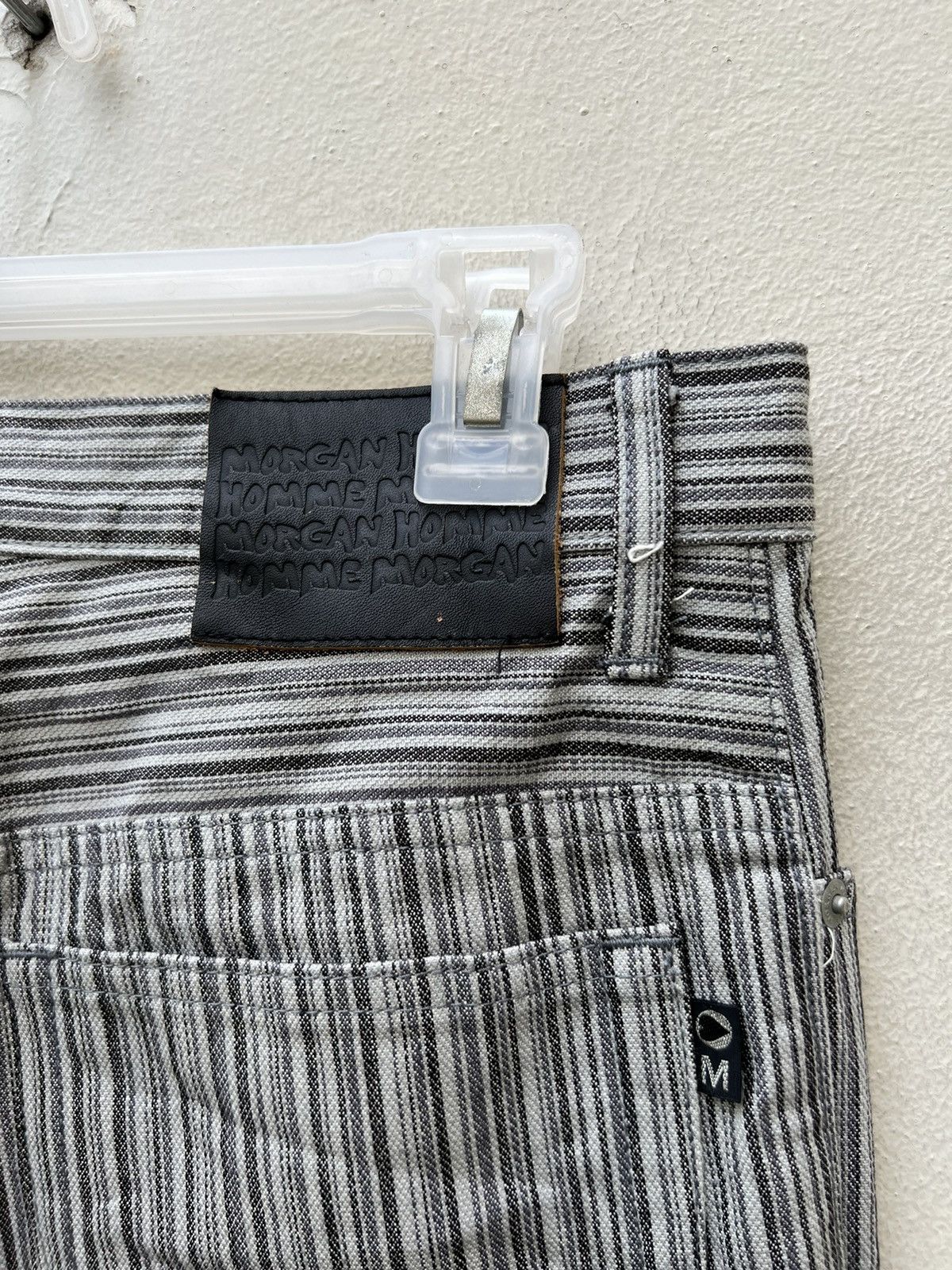 Morgan Homme Vintage Morgan Homme Japan Striped Flare Jeans Size US 30 / EU 46 - 15 Thumbnail