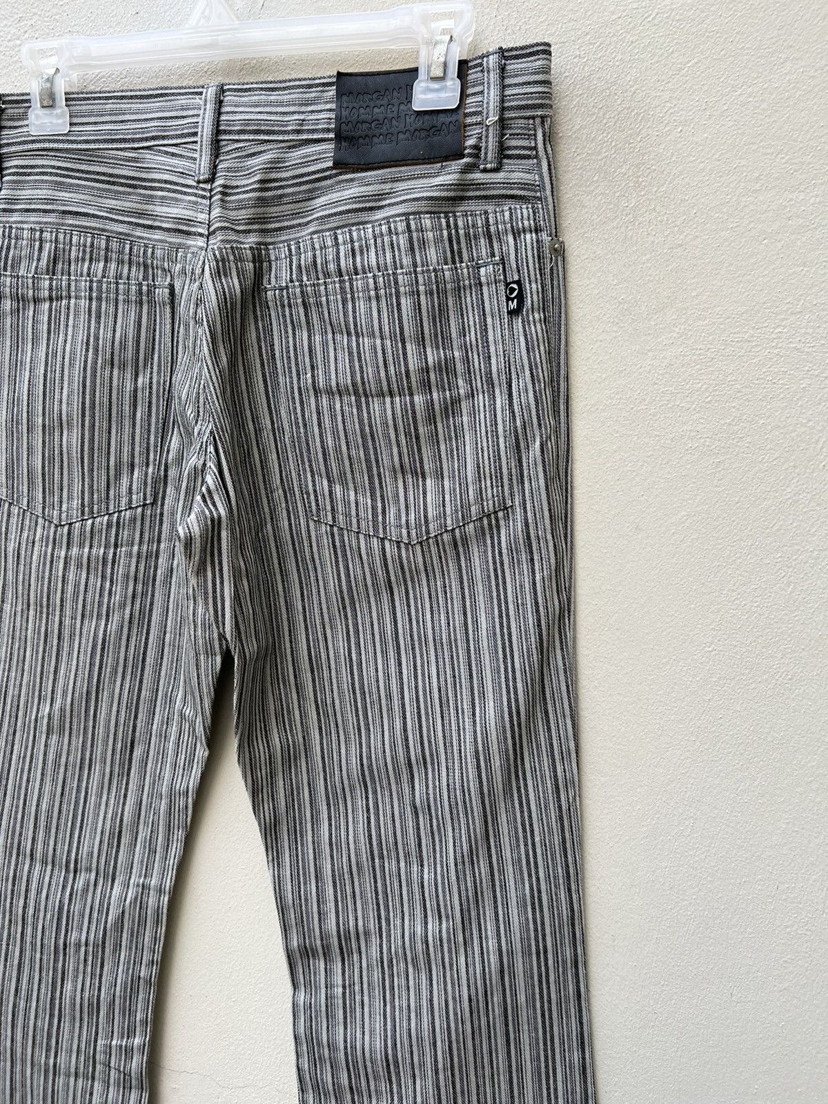 Morgan Homme Vintage Morgan Homme Japan Striped Flare Jeans Size US 30 / EU 46 - 14 Thumbnail