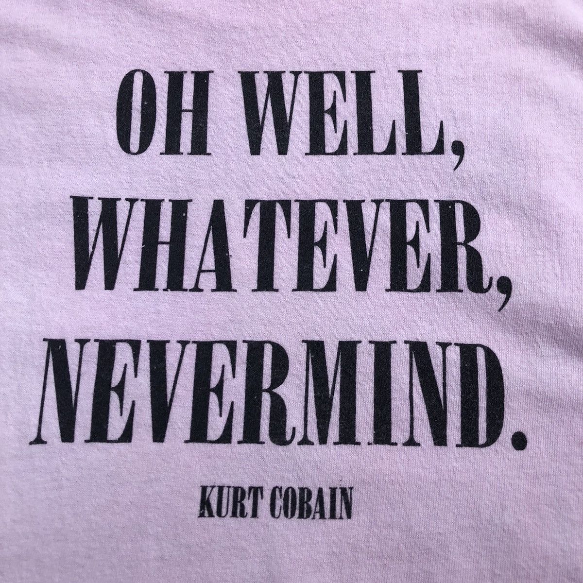 Kurt Cobain Nevermind Long Sleeve