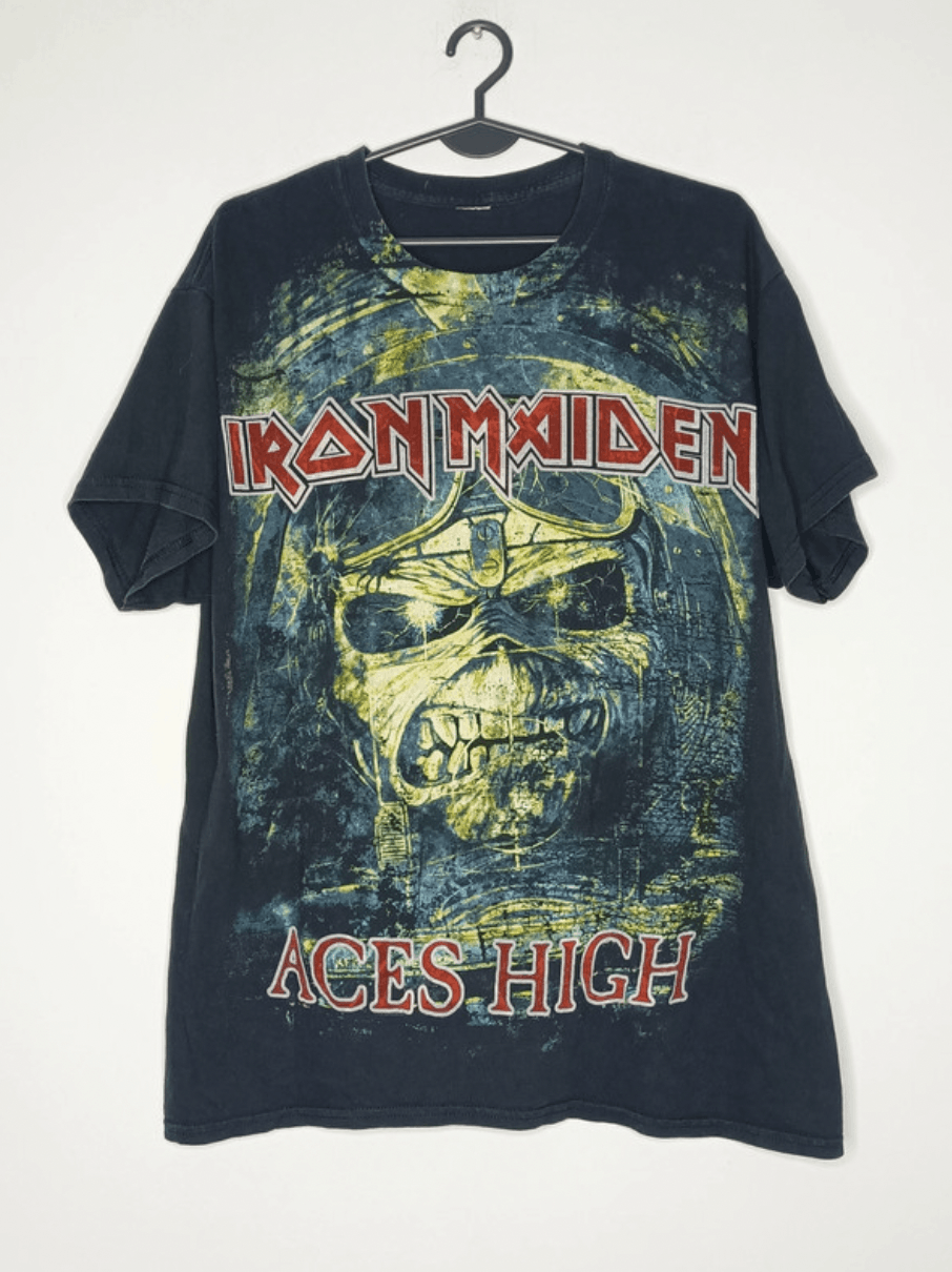 Iron Maiden Grail Tee Very RARE Full Print Grail Band tee
