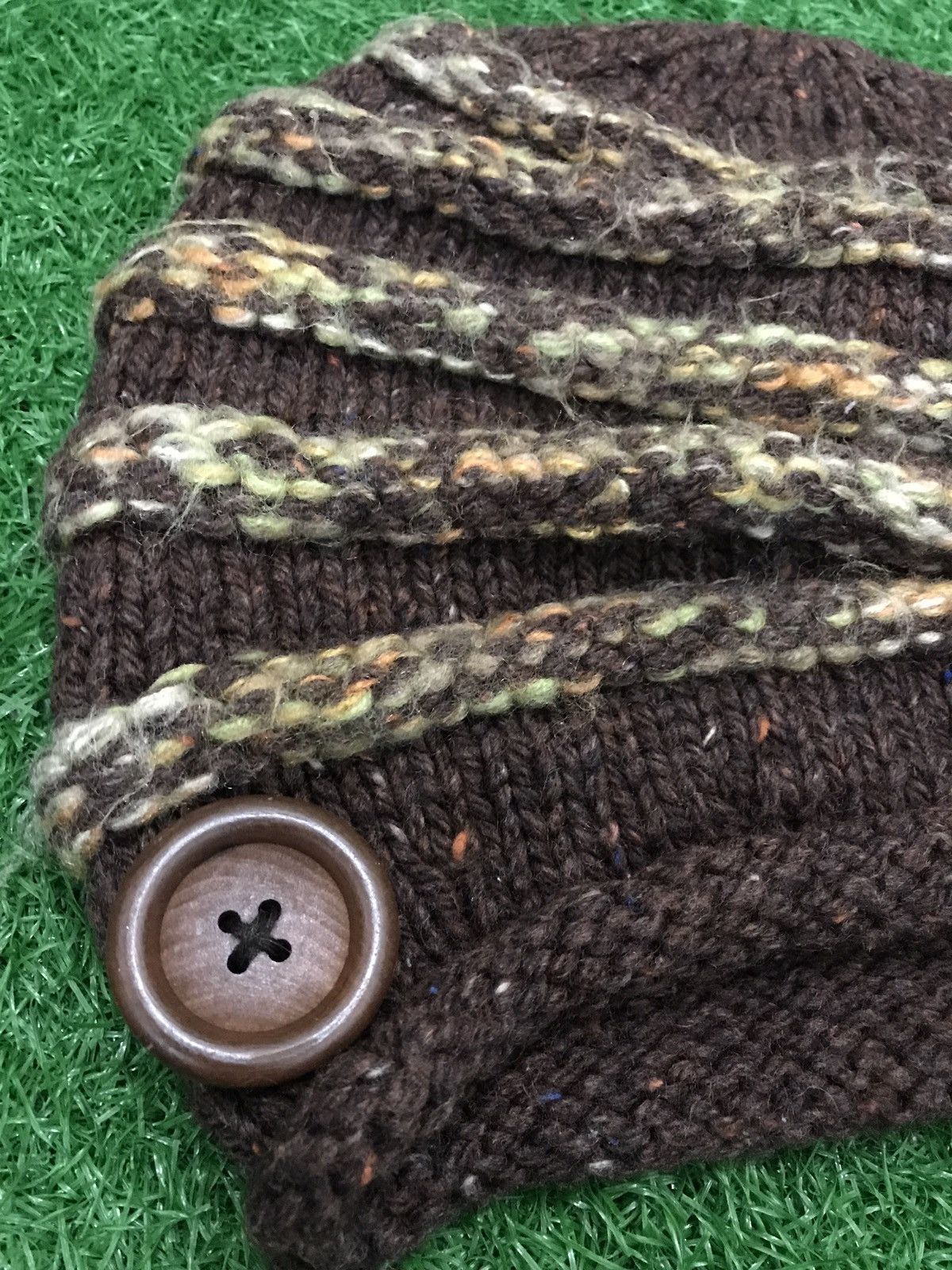 Japanese Brand Vintage cathchup knit beanie nice design Size ONE SIZE - 3 Thumbnail