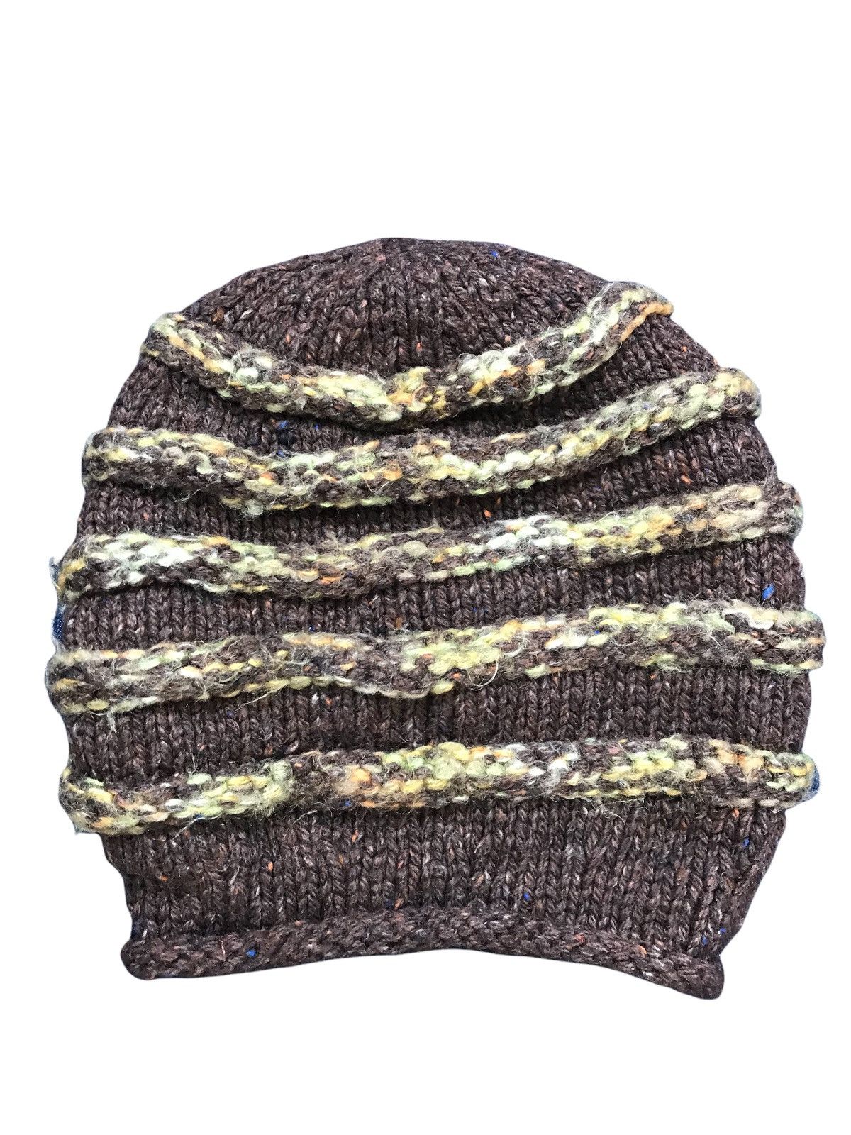 Japanese Brand Vintage cathchup knit beanie nice design Size ONE SIZE - 2 Thumbnail