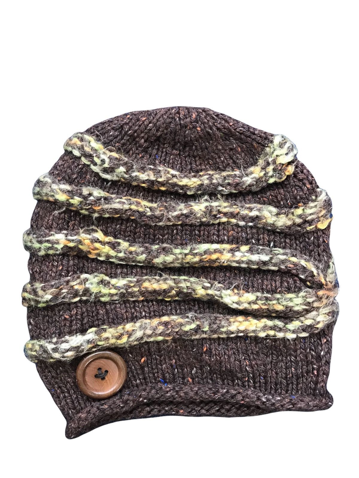 Japanese Brand Vintage cathchup knit beanie nice design Size ONE SIZE - 1 Thumbnail