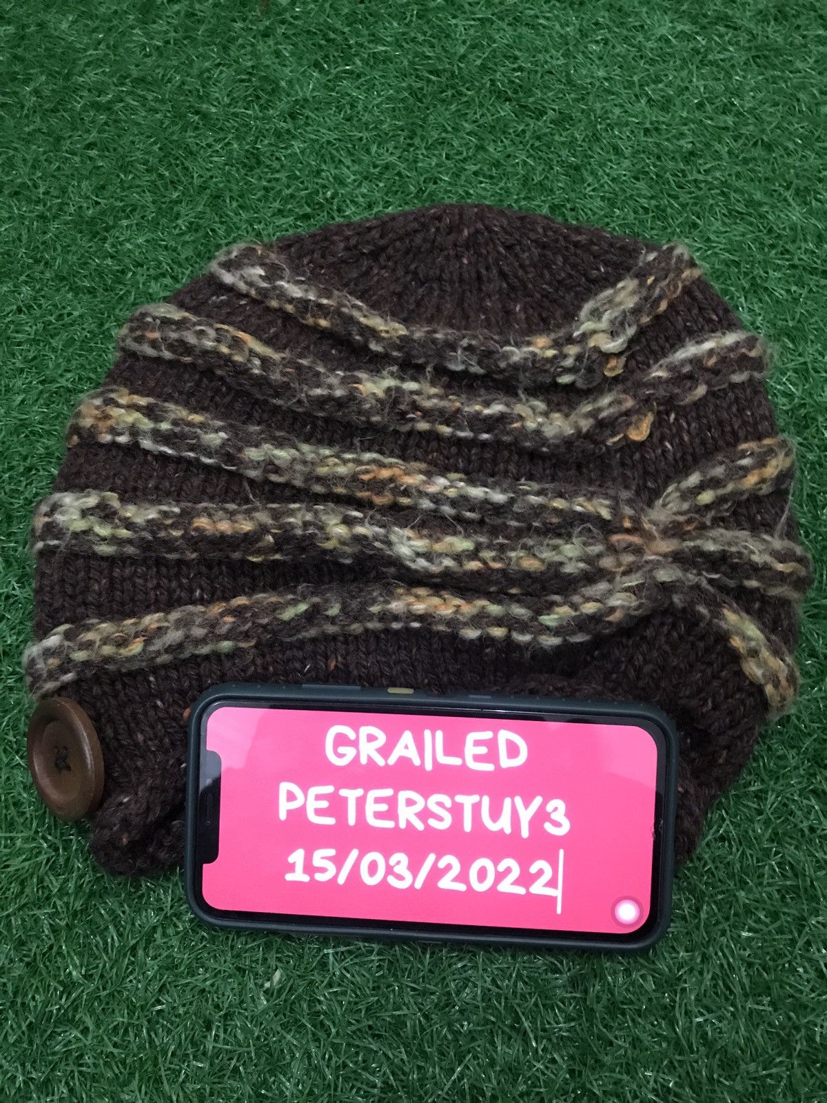 Japanese Brand Vintage cathchup knit beanie nice design Size ONE SIZE - 5 Thumbnail
