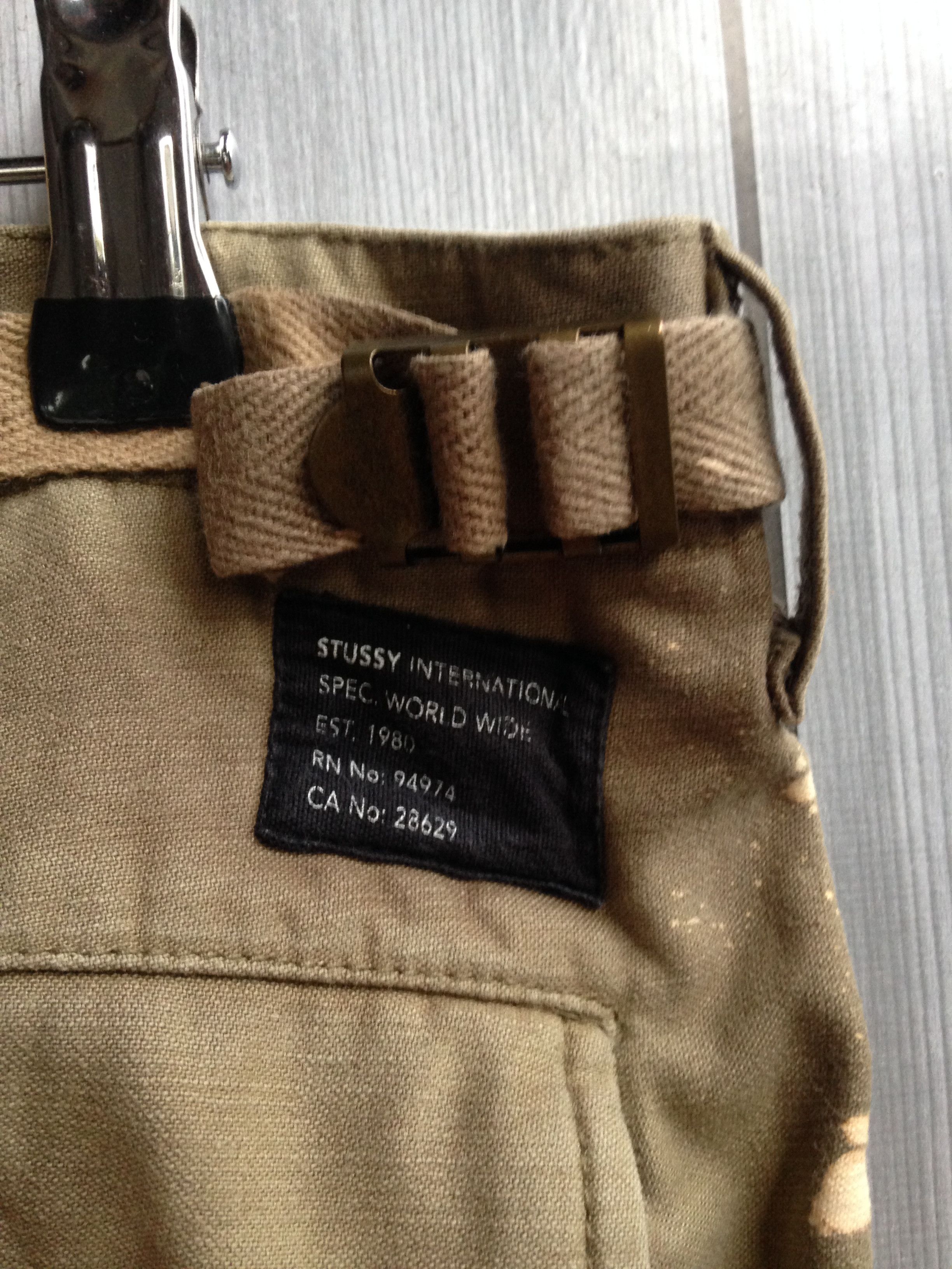 Stussy Stussy Bleach Sun Faded Cargo Olive Pant Size US 34 / EU 50 - 10 Thumbnail