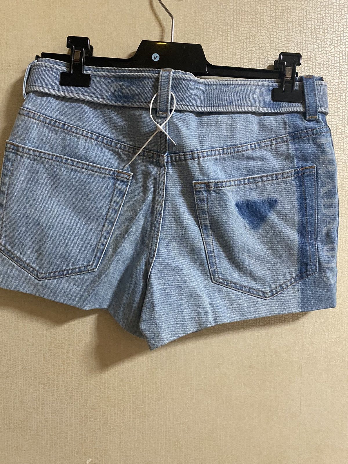 Prada SS19 runaway denim shorts Sz31 Size US 31 - 3 Thumbnail