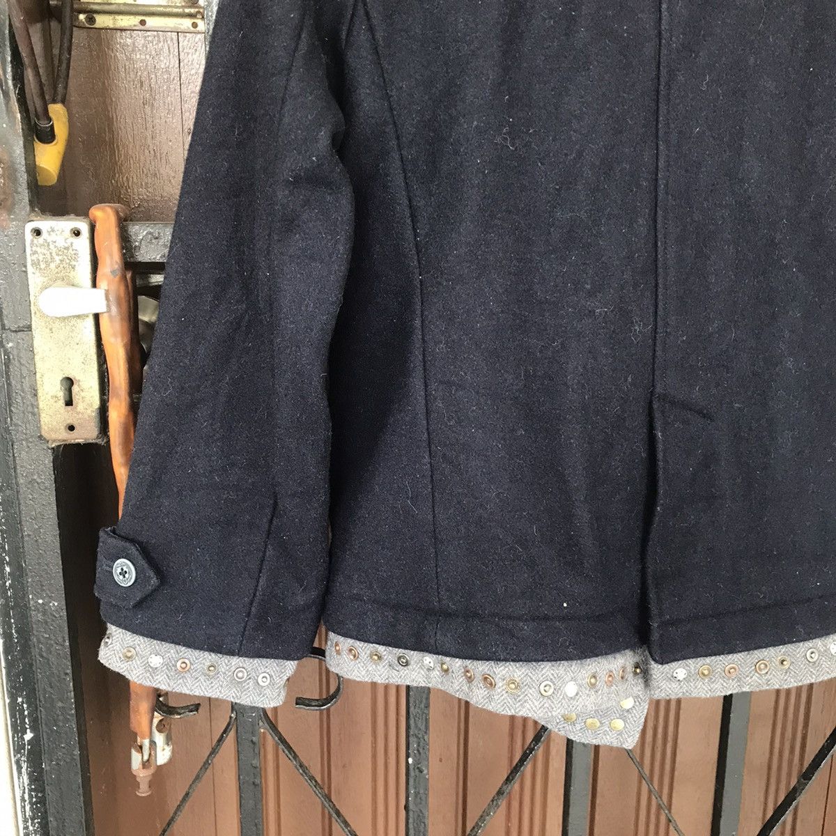 Japanese Brand Rare Design Double Layer Collar Ungrid Jacket Coat Size S / US 4 / IT 40 - 7 Thumbnail