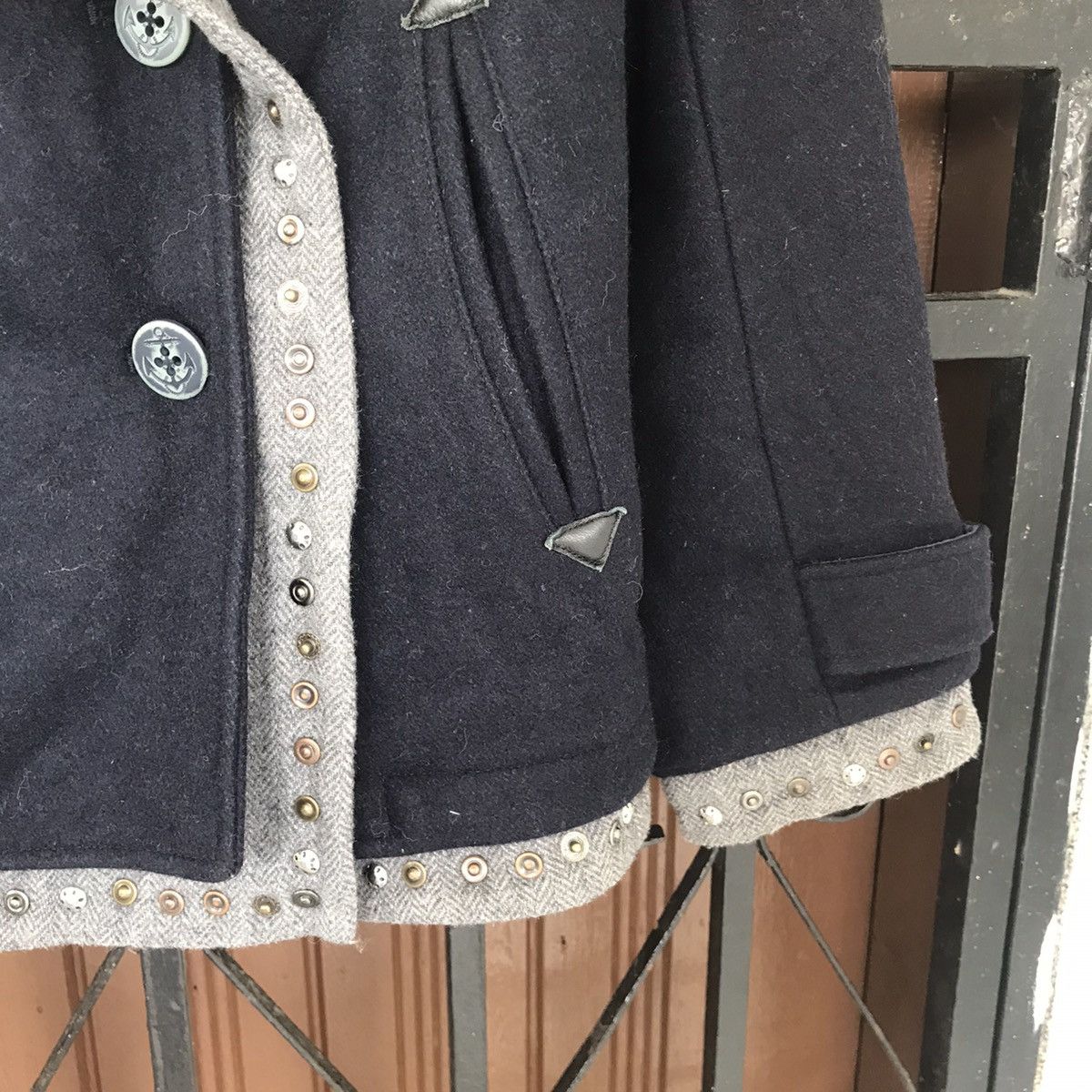 Japanese Brand Rare Design Double Layer Collar Ungrid Jacket Coat Size S / US 4 / IT 40 - 5 Thumbnail