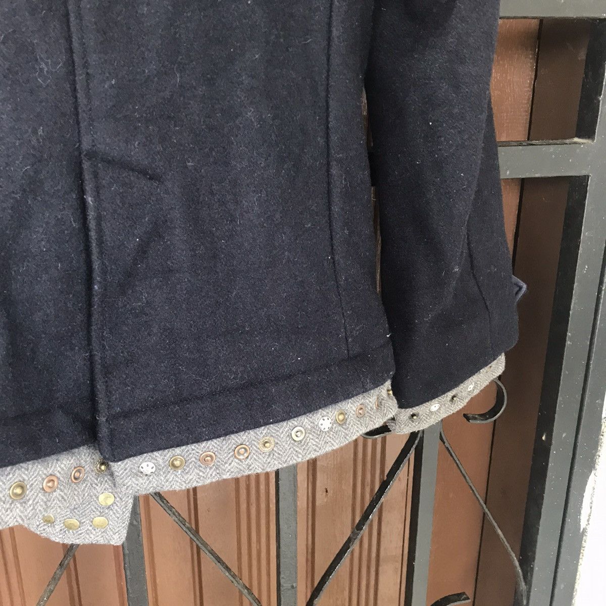 Japanese Brand Rare Design Double Layer Collar Ungrid Jacket Coat Size S / US 4 / IT 40 - 8 Thumbnail