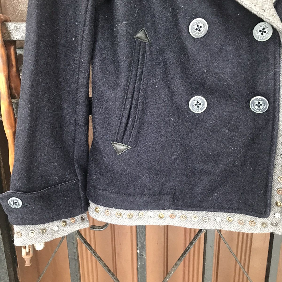 Japanese Brand Rare Design Double Layer Collar Ungrid Jacket Coat Size S / US 4 / IT 40 - 6 Thumbnail