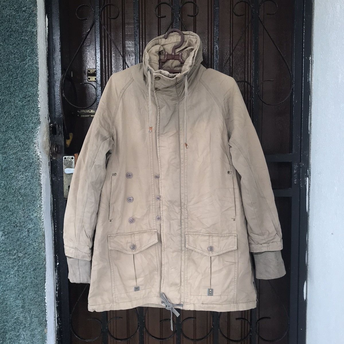 Diesel Vtg Sunfaded Diesel Jacket Hooded Rare Design Size US XS / EU 42 / 0 - 1 Thumbnail