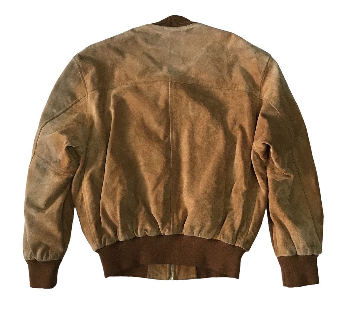 Leather Vtg Sun Faded Mark Kurtis Cow Leather Jacket Size US M / EU 48-50 / 2 - 2 Thumbnail