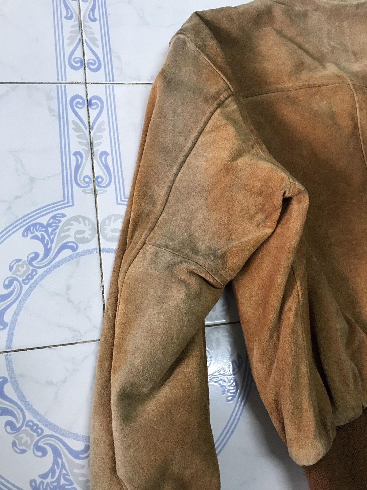 Leather Vtg Sun Faded Mark Kurtis Cow Leather Jacket Size US M / EU 48-50 / 2 - 11 Thumbnail