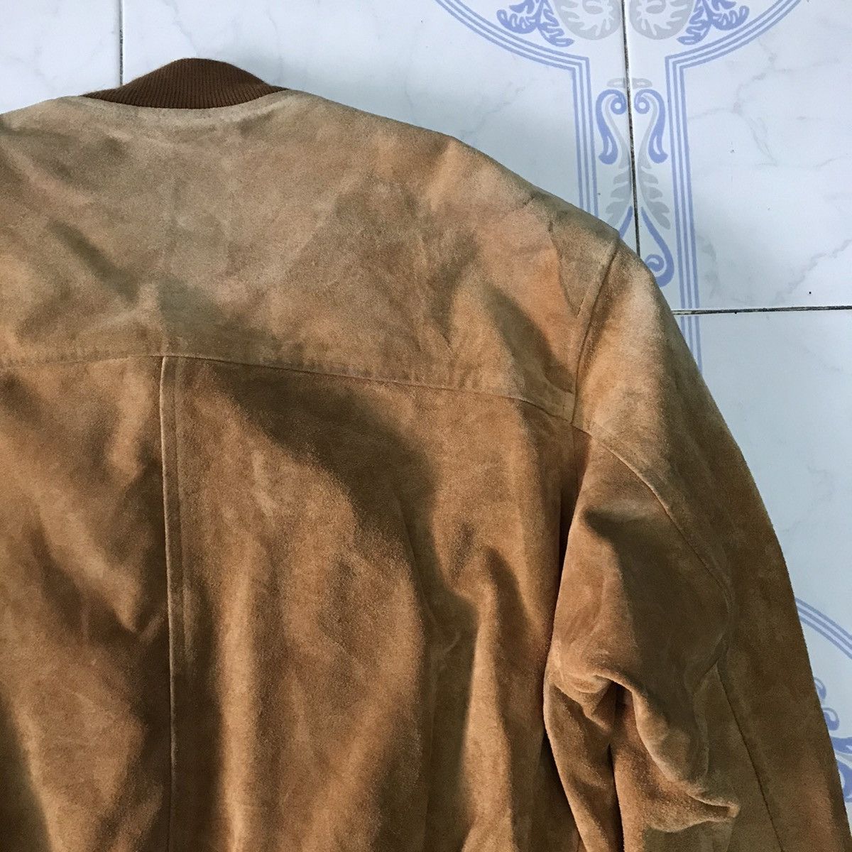 Leather Vtg Sun Faded Mark Kurtis Cow Leather Jacket Size US M / EU 48-50 / 2 - 9 Thumbnail