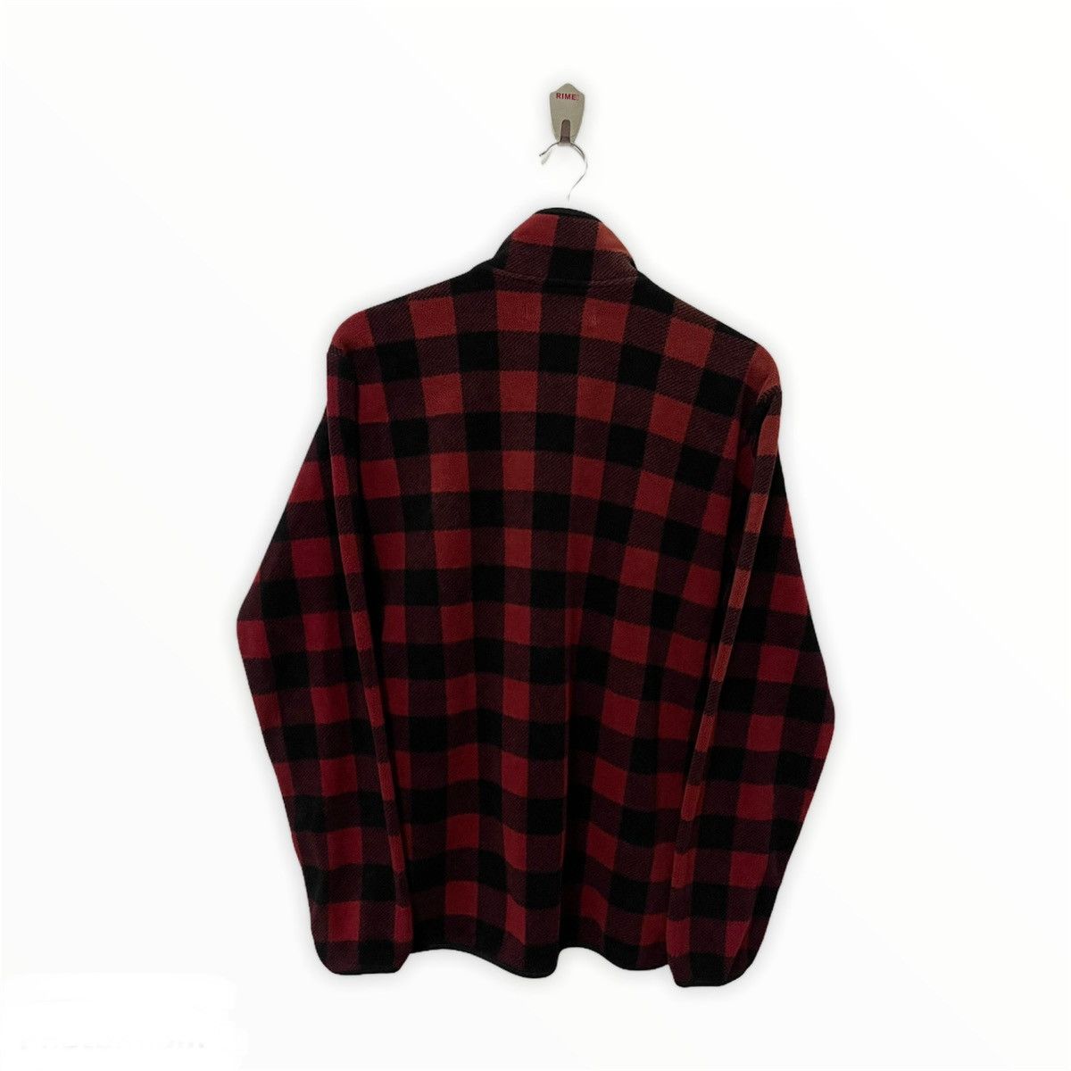 Uniqlo × Vintage Micro Fleece x Uniqlo Zipper Red Tartan Sweater Size US M / EU 48-50 / 2 - 4 Thumbnail