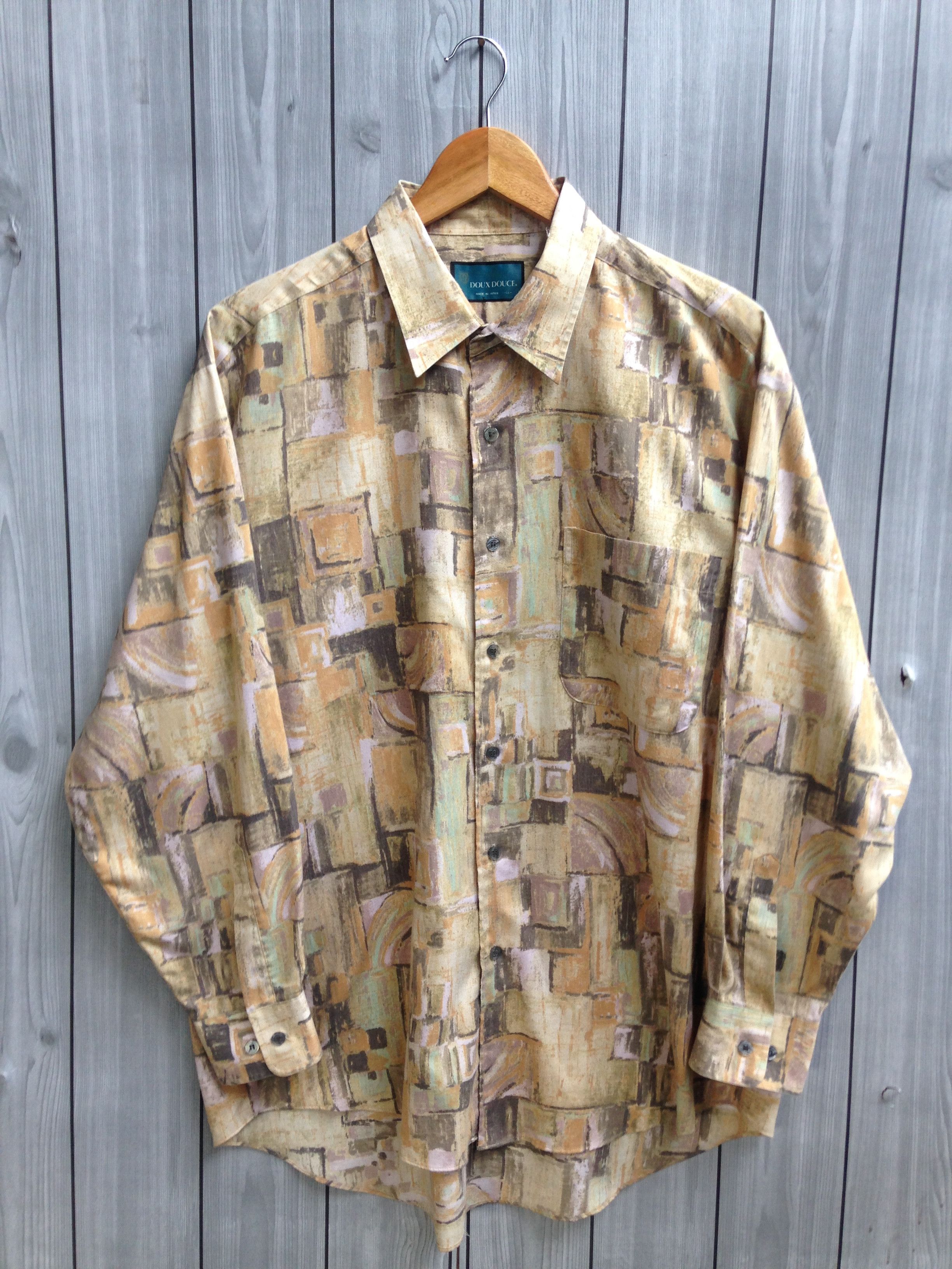 Japanese Brand × Vintage Doux Douce Vintage Art Pattern Japan Shirt Size US XL / EU 56 / 4 - 1 Thumbnail