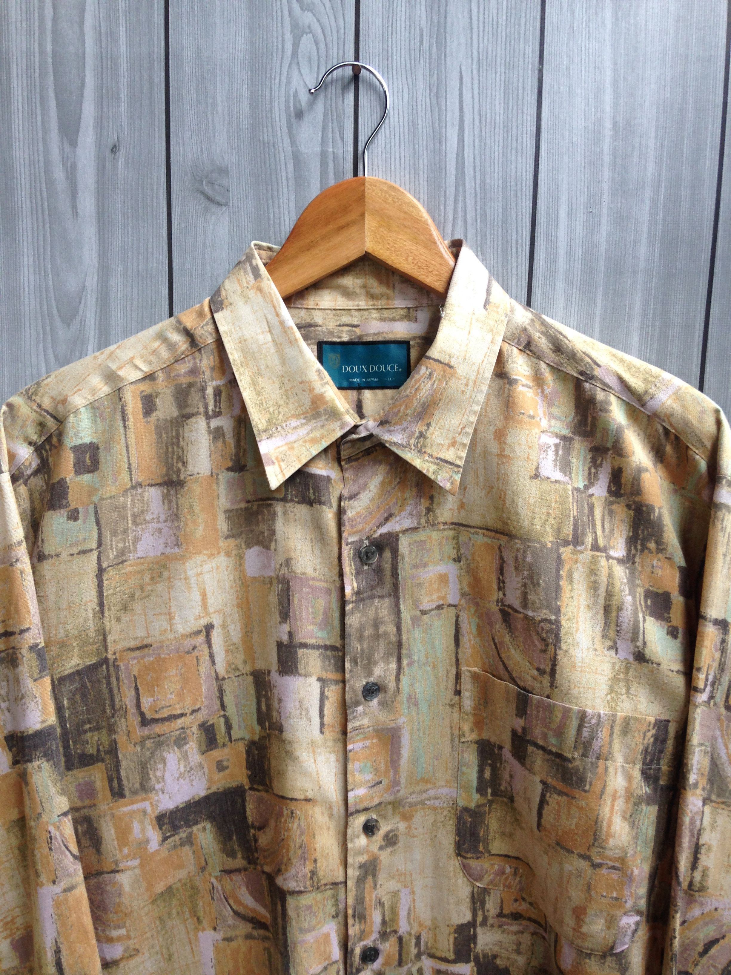 Japanese Brand × Vintage Doux Douce Vintage Art Pattern Japan Shirt Size US XL / EU 56 / 4 - 3 Thumbnail