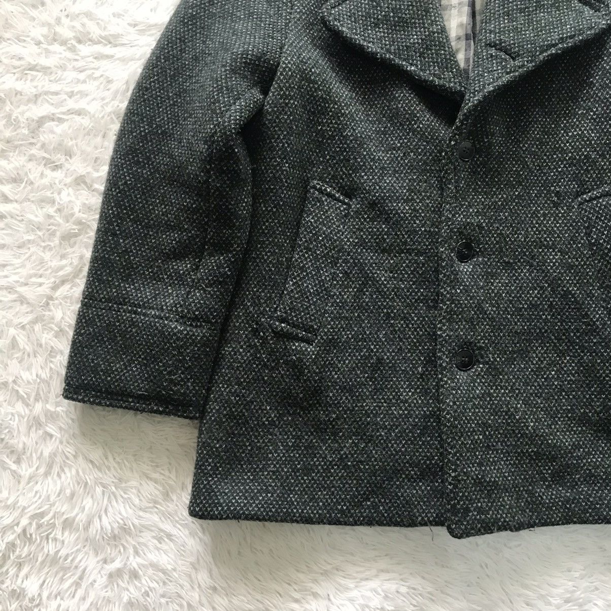 agnes b. 💥Double Collar Style Agnes B Homme Wool Coat Jacket Size US M / EU 48-50 / 2 - 7 Thumbnail