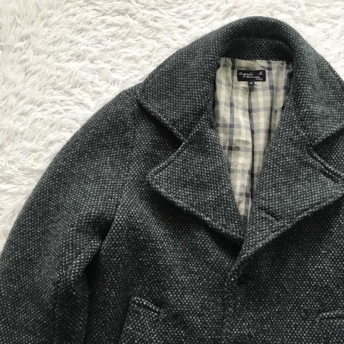 agnes b. 💥Double Collar Style Agnes B Homme Wool Coat Jacket Size US M / EU 48-50 / 2 - 10 Thumbnail