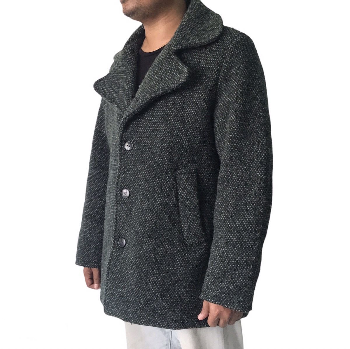 agnes b. 💥Double Collar Style Agnes B Homme Wool Coat Jacket Size US M / EU 48-50 / 2 - 4 Thumbnail