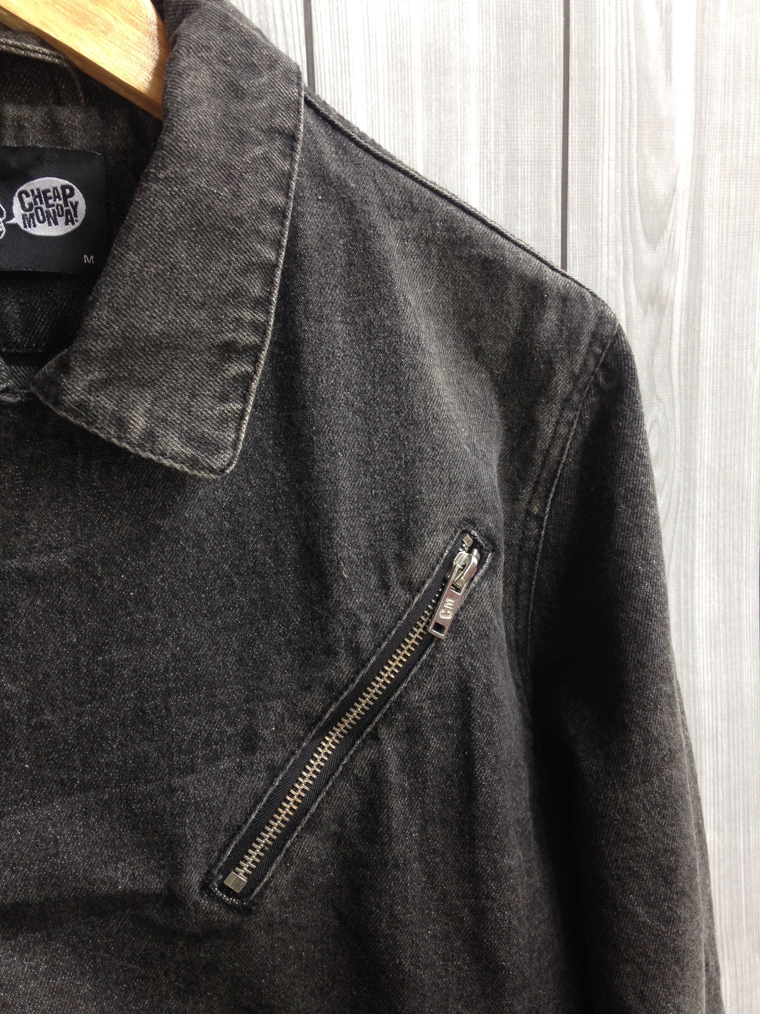Cheap Monday Cheap Monday Jeo Biker Jacket Denim Grey Size US M / EU 48-50 / 2 - 2 Thumbnail