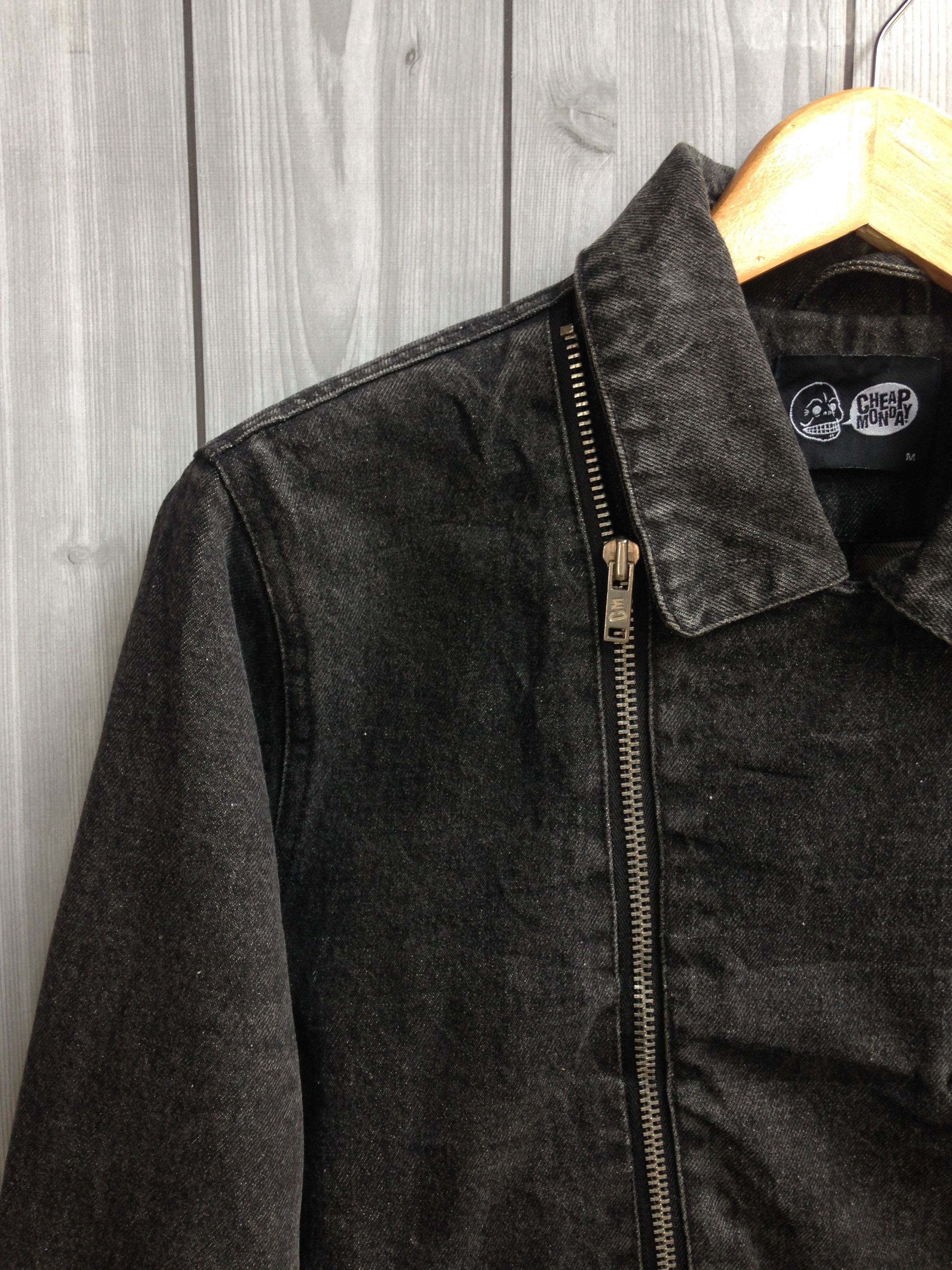 Cheap Monday Cheap Monday Jeo Biker Jacket Denim Grey Size US M / EU 48-50 / 2 - 5 Thumbnail