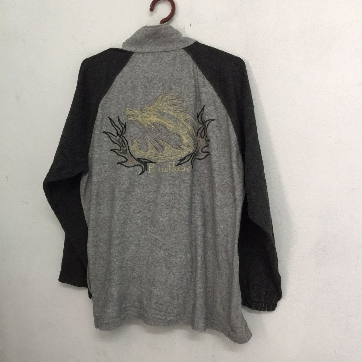 Japanese Brand Vintage Embroidered Dragon Badger hackle Jacket Size US M / EU 48-50 / 2 - 2 Thumbnail