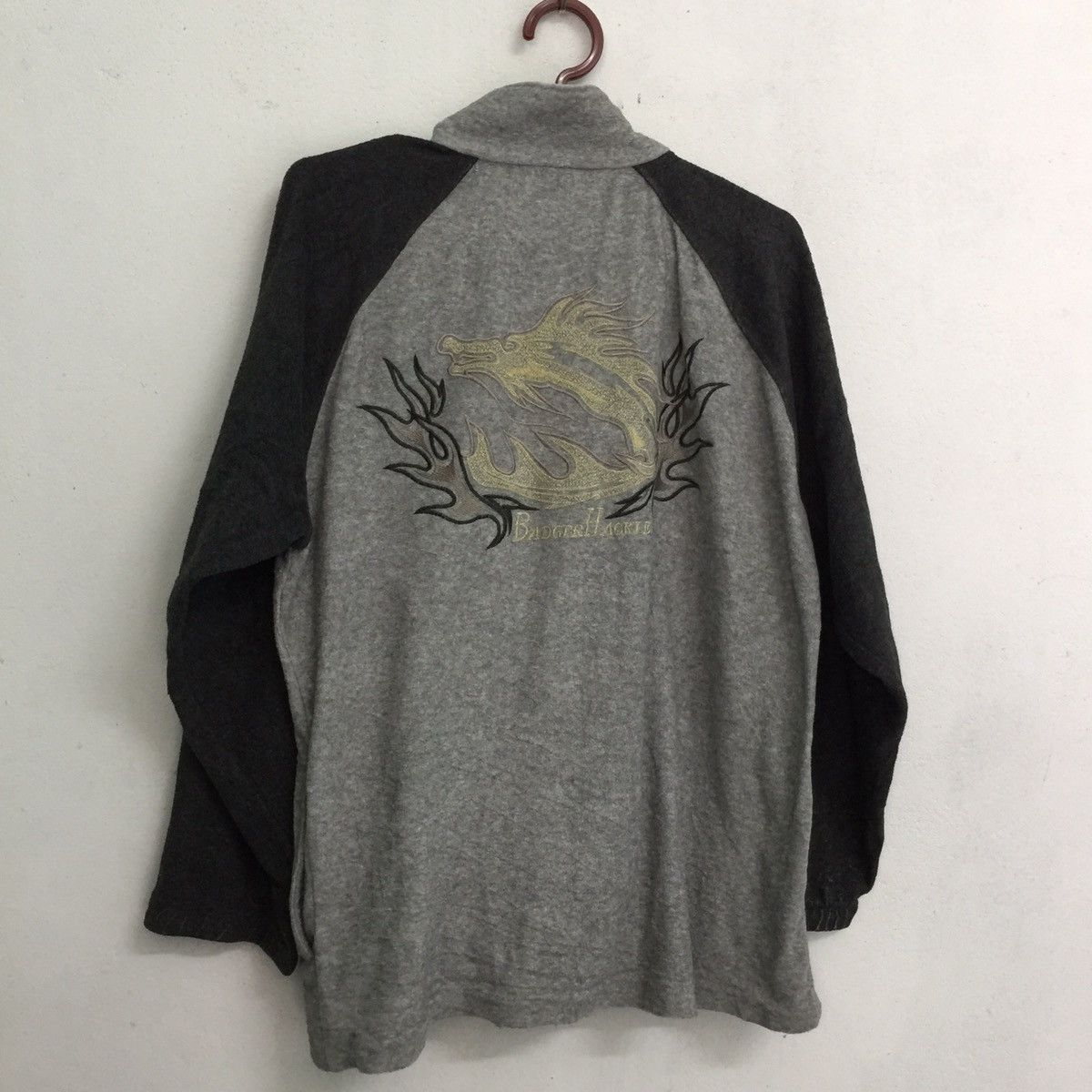 Japanese Brand Vintage Embroidered Dragon Badger hackle Jacket Size US M / EU 48-50 / 2 - 3 Thumbnail