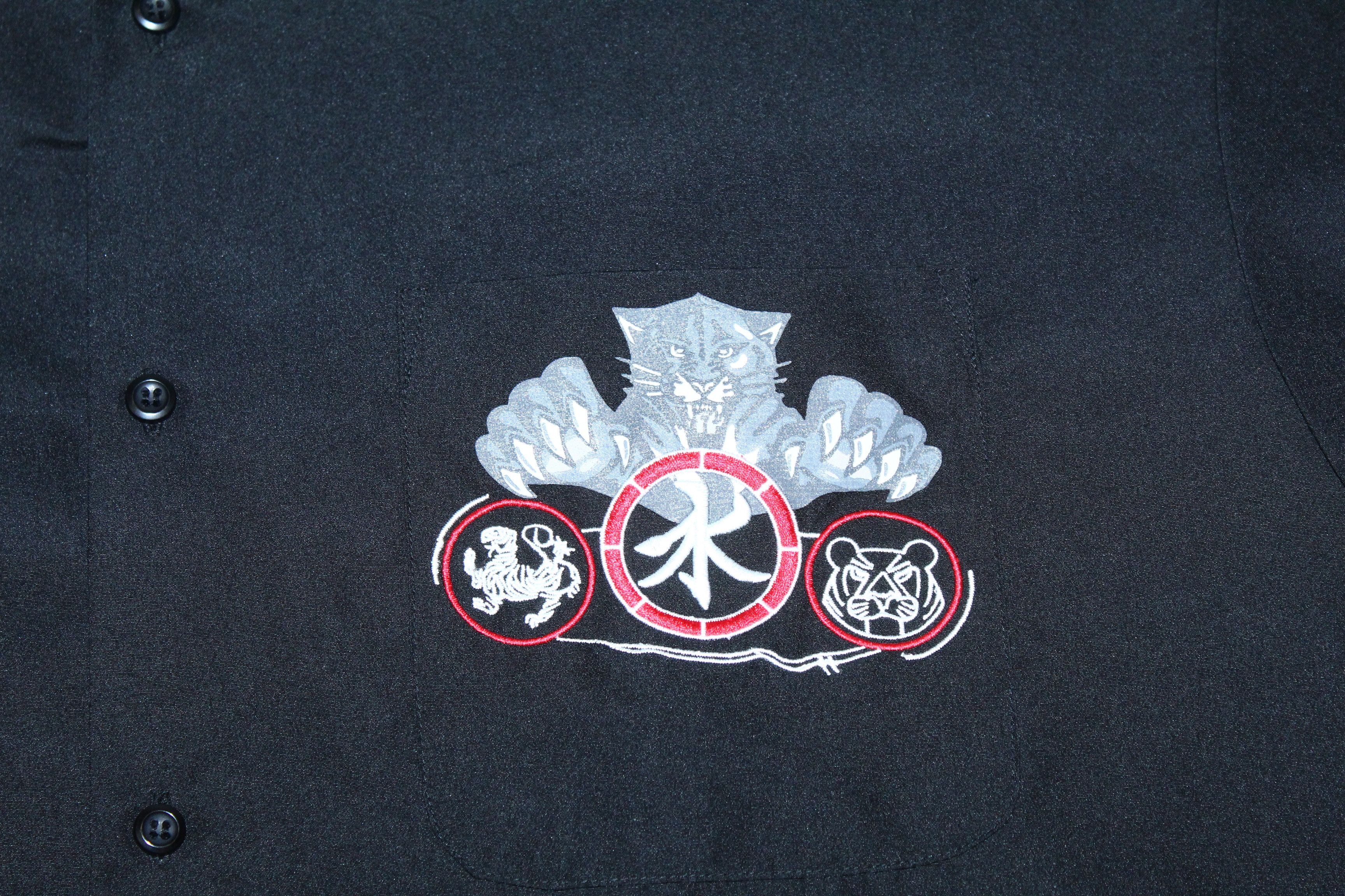 Japanese Brand VTG🔥 Fishbone Japanese Panther Printed Baggy Shirt Size US XL / EU 56 / 4 - 2 Thumbnail