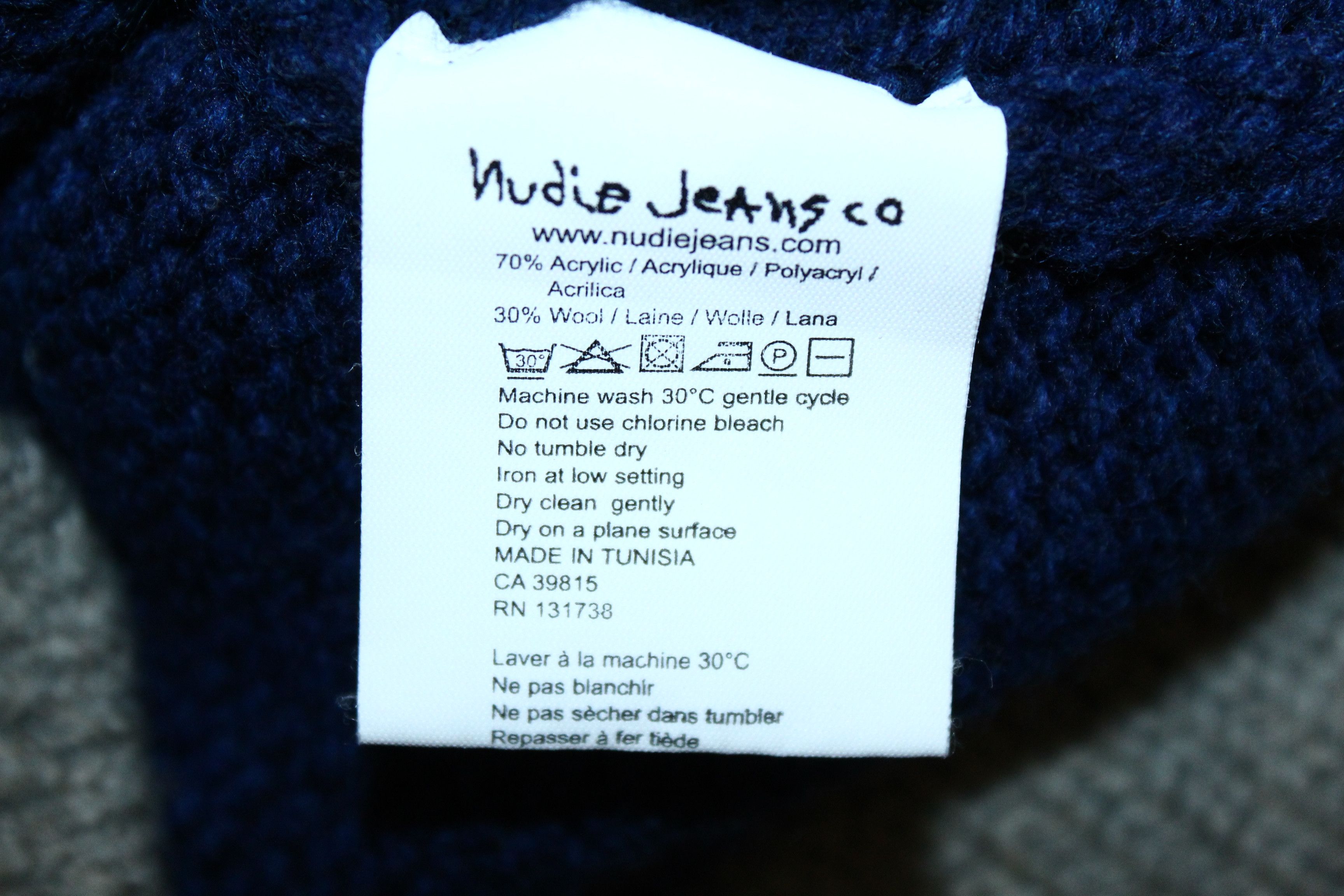 Nudie Jeans Nudie Jeans Co. Logo Embroidery Cable Knit Blend Cardigan Size US XL / EU 56 / 4 - 5 Thumbnail