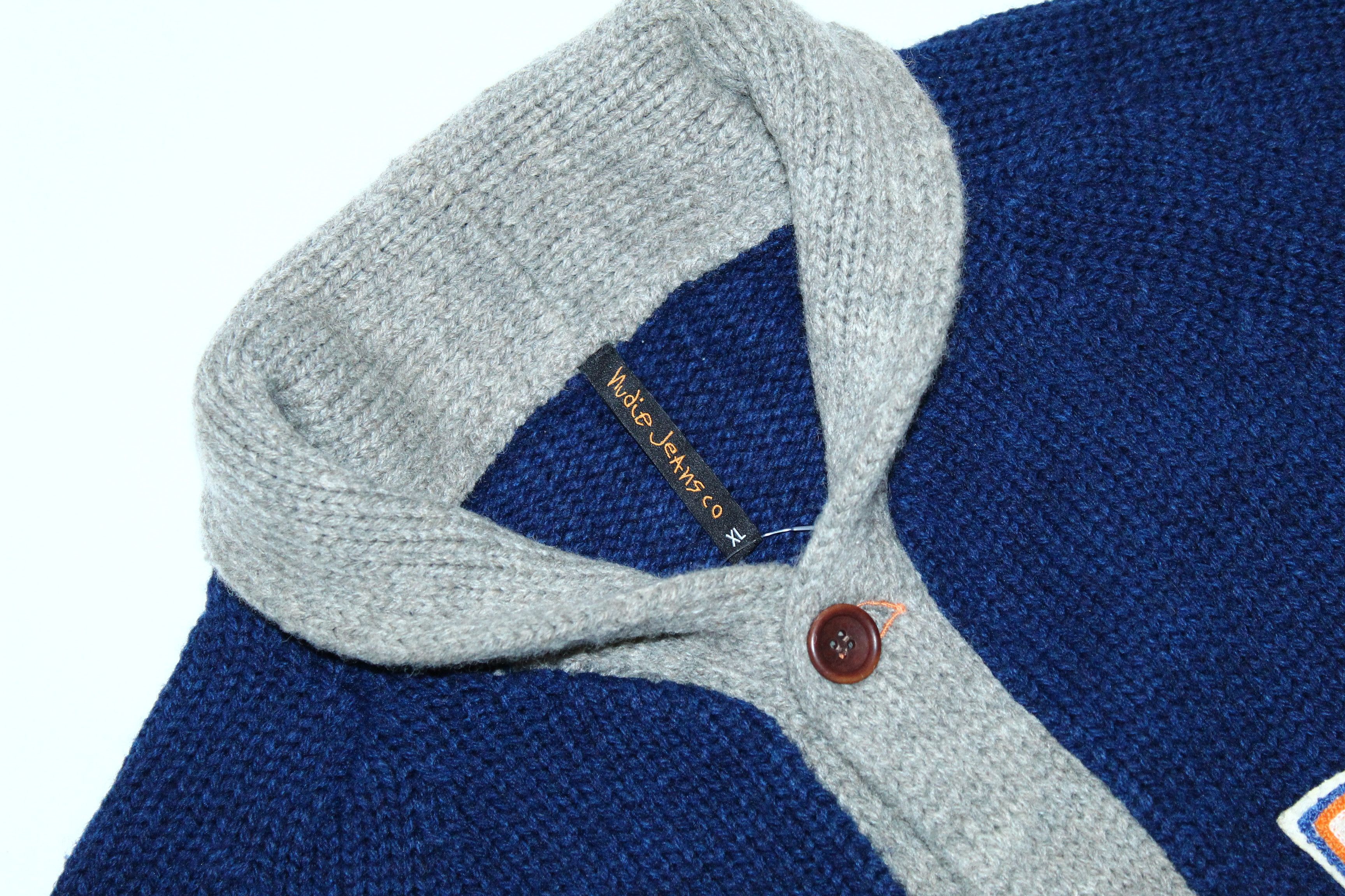 Nudie Jeans Nudie Jeans Co. Logo Embroidery Cable Knit Blend Cardigan Size US XL / EU 56 / 4 - 4 Thumbnail